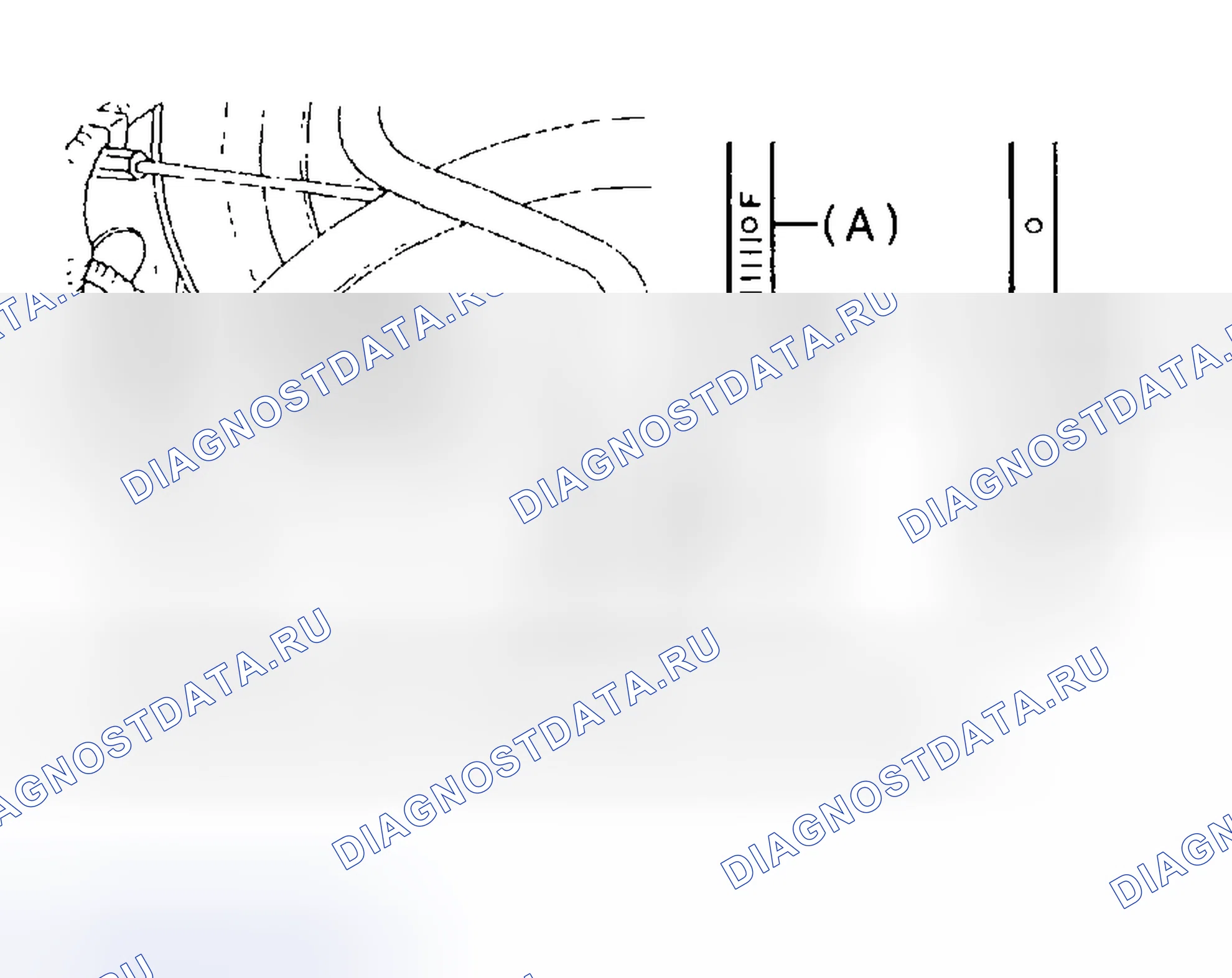 Рис. 843: Проверка уровня ATF. Subaru Legacy BE/BH/BT