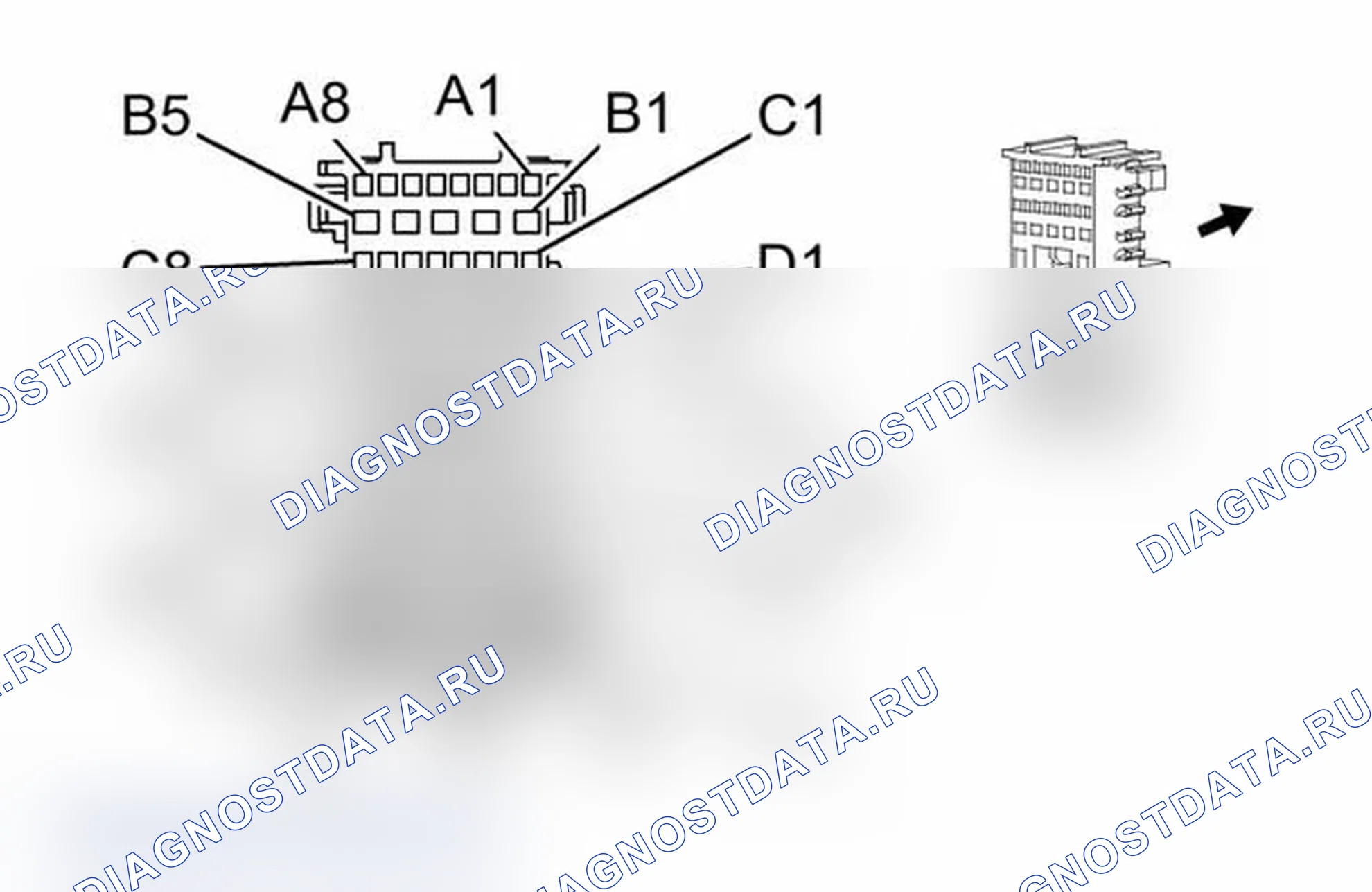 Рис. 124: Блок предохранителей - Underhood X4. Chevrolet Silverado 2500 HD 