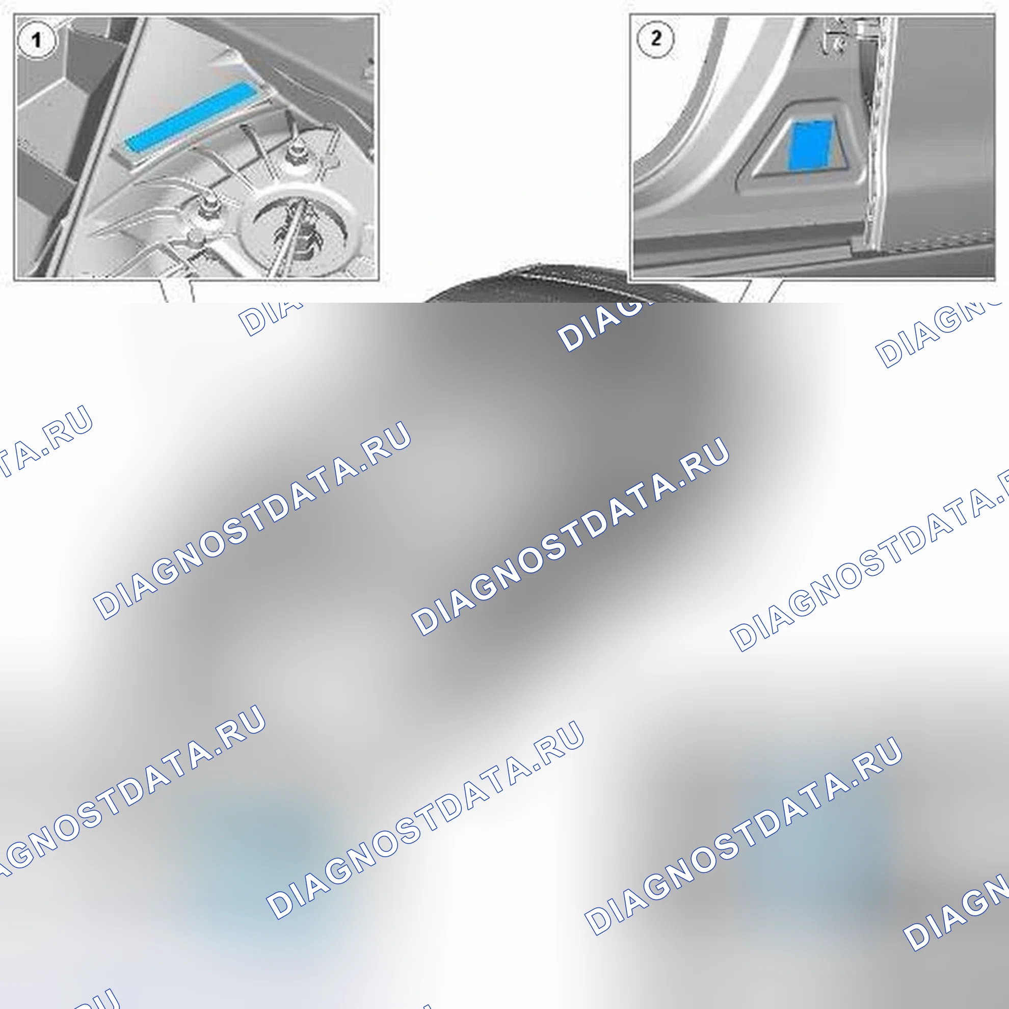 Рис. 34: Идентификационный номер транспортного средства (VIN). Jaguar XJ X351