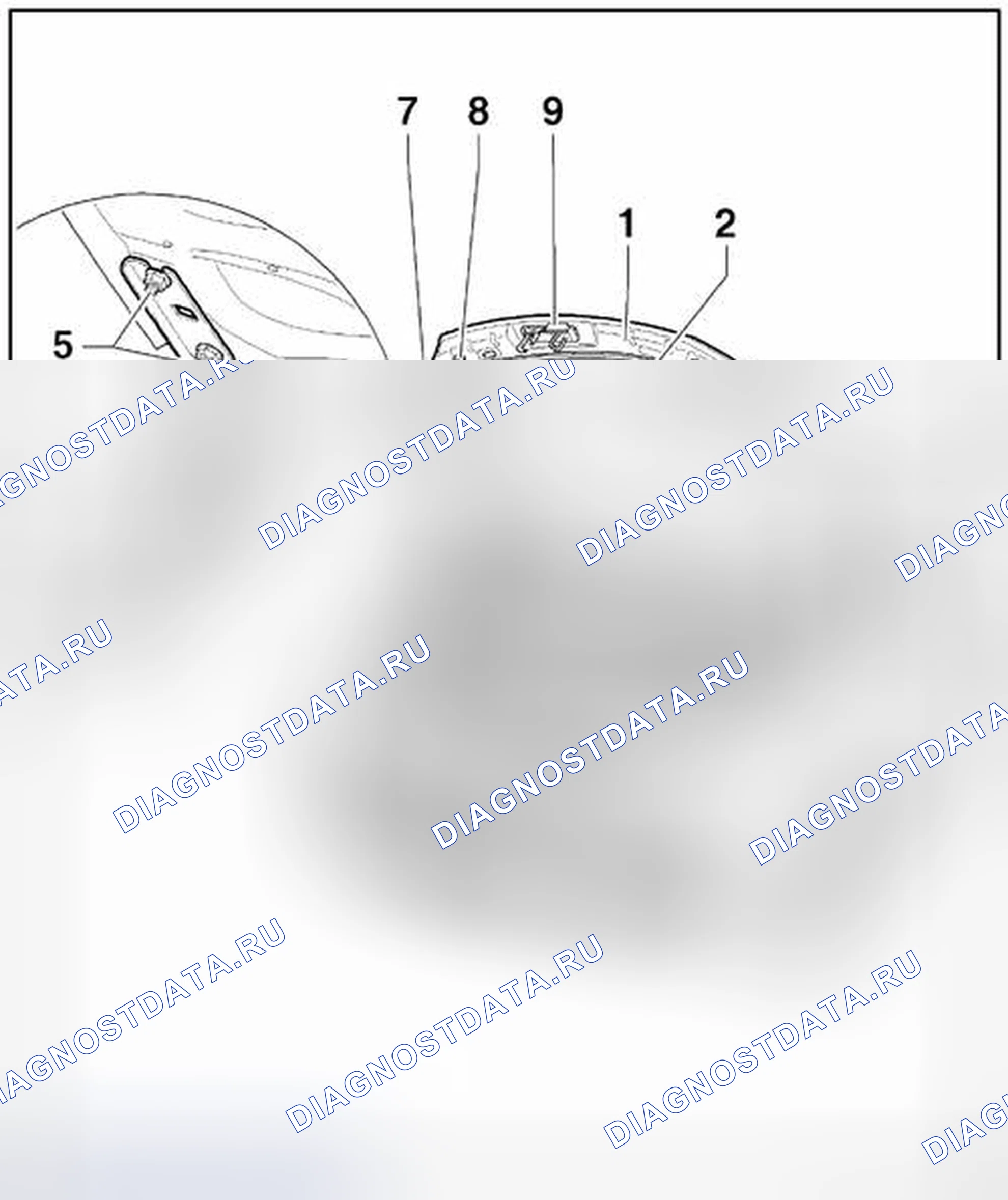 Рис. 414: КАПОТ, РЕГУЛИРОВКА. Volkswagen Jetta V