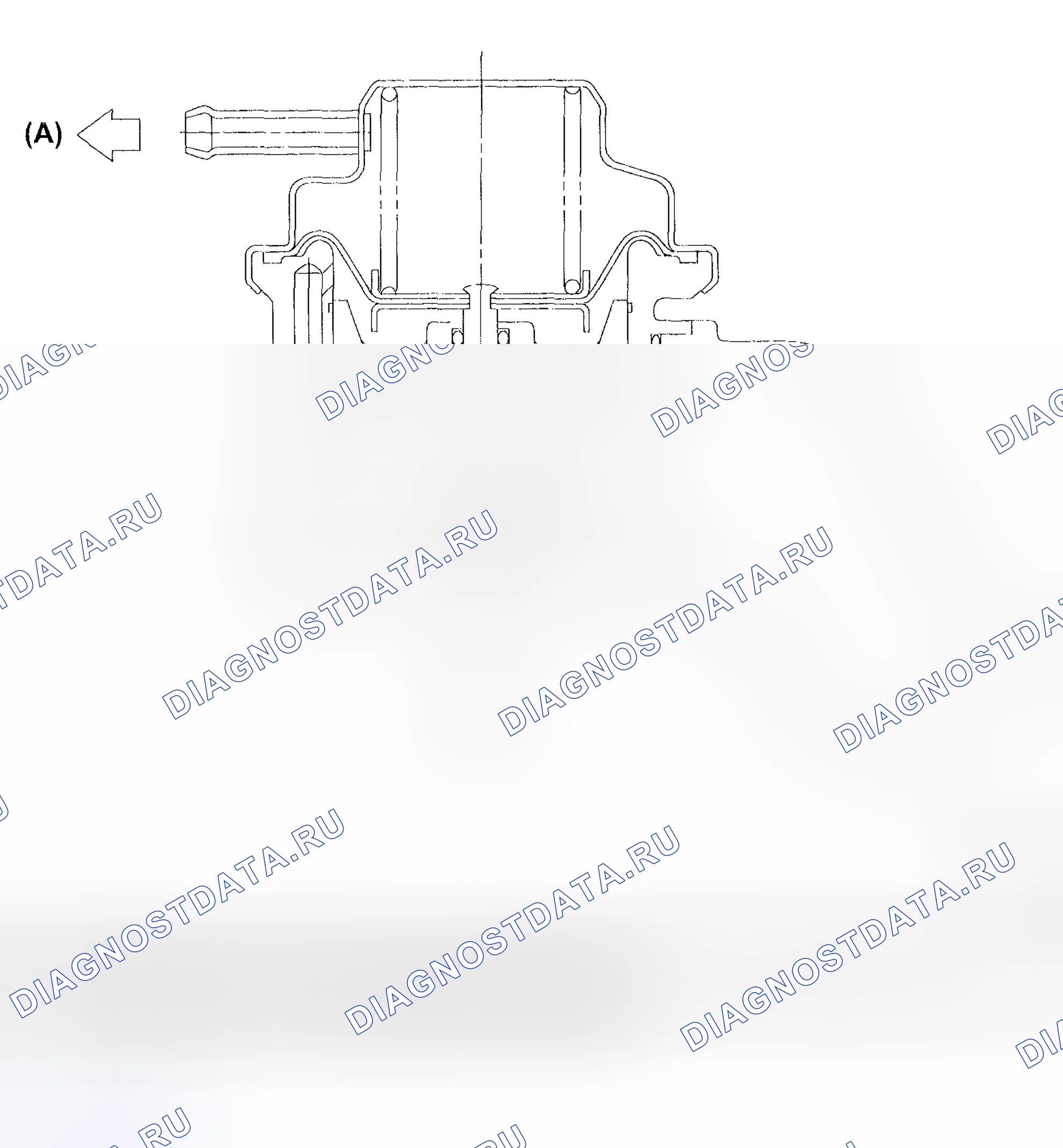 Рис. 12: КЛАПАН ПЕРЕПУСКА ВОЗДУХА. Subaru Impreza GD/GC/GG рестайлинг