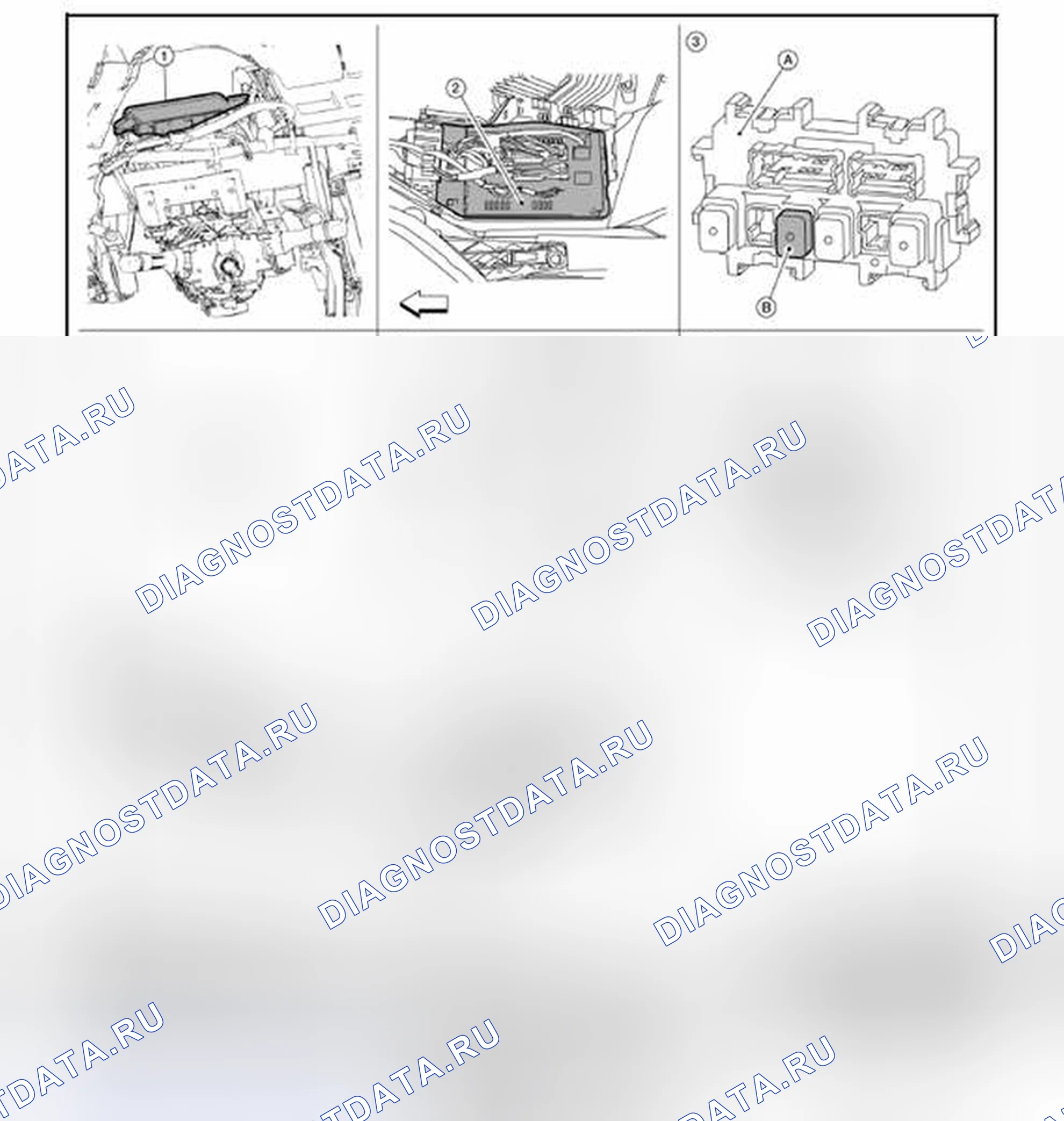 Рис. 16: Расположение компонентов. Nissan Altima L32 рестайлинг