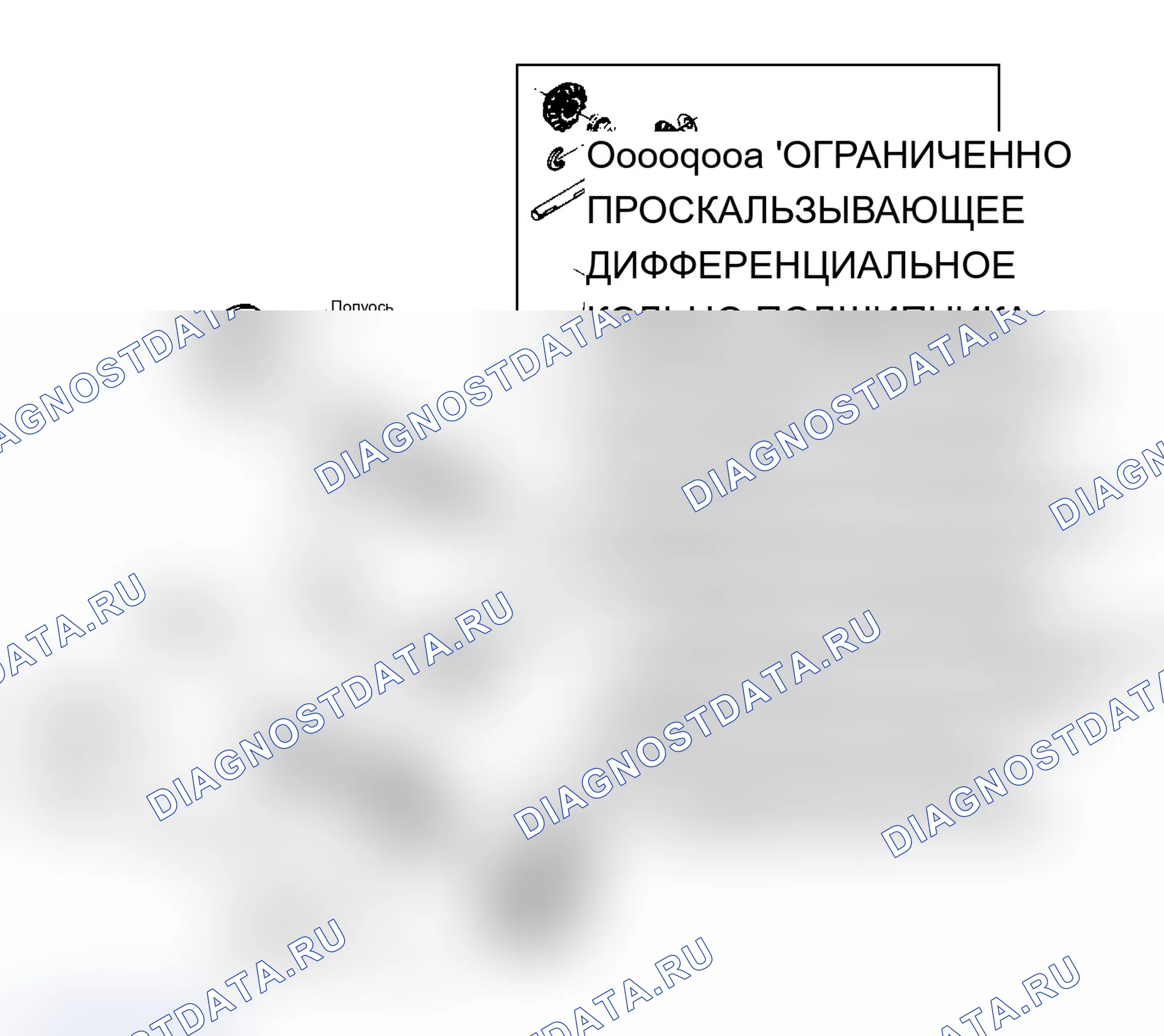 Рис. 16: Разнесенный вид полуплавающей оси Spicer (Dana). Ford Club Wagon E350 