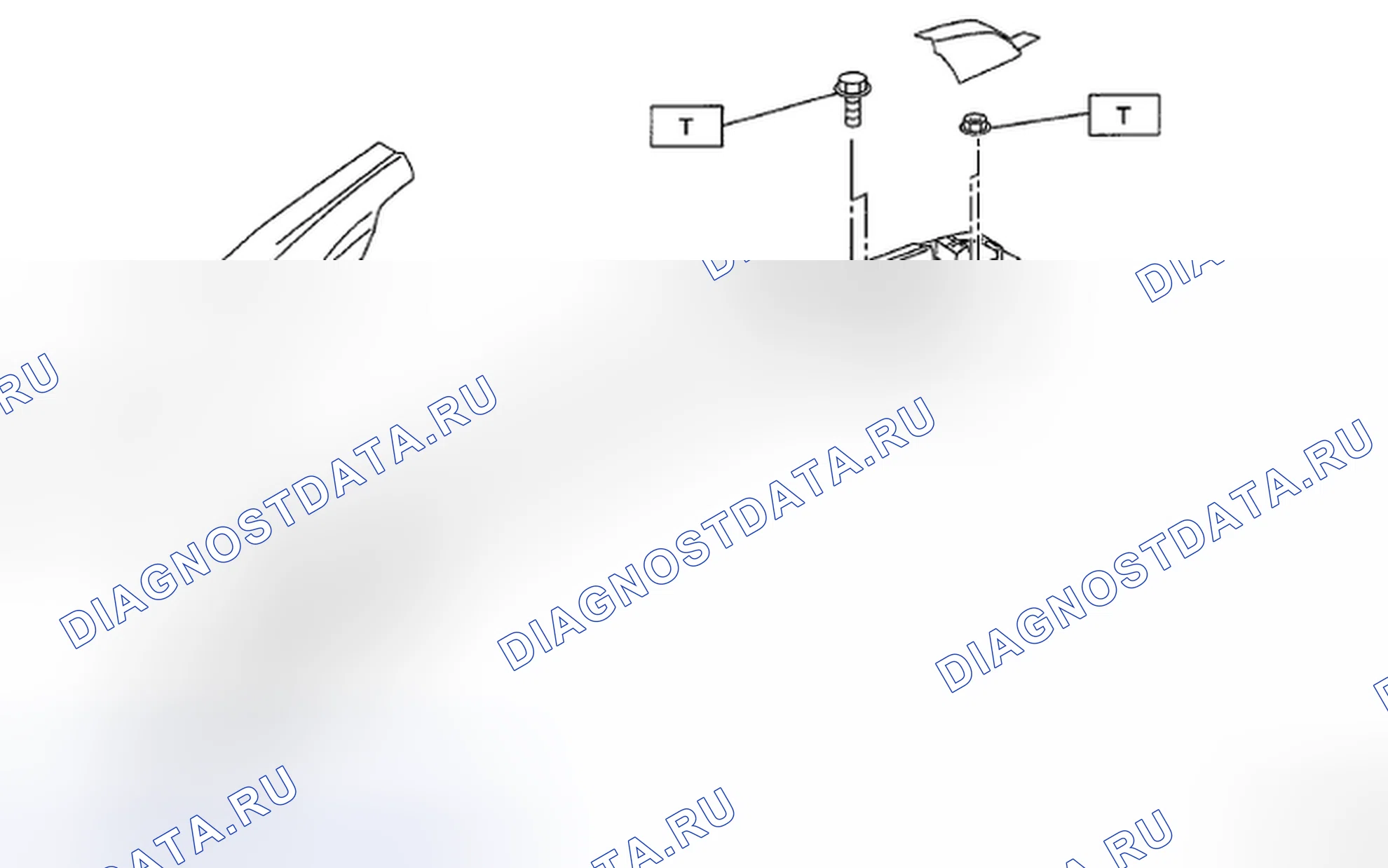 Рис. 9: РЕЙКА КРЫШИ. Subaru Tribeca WX рестайлинг