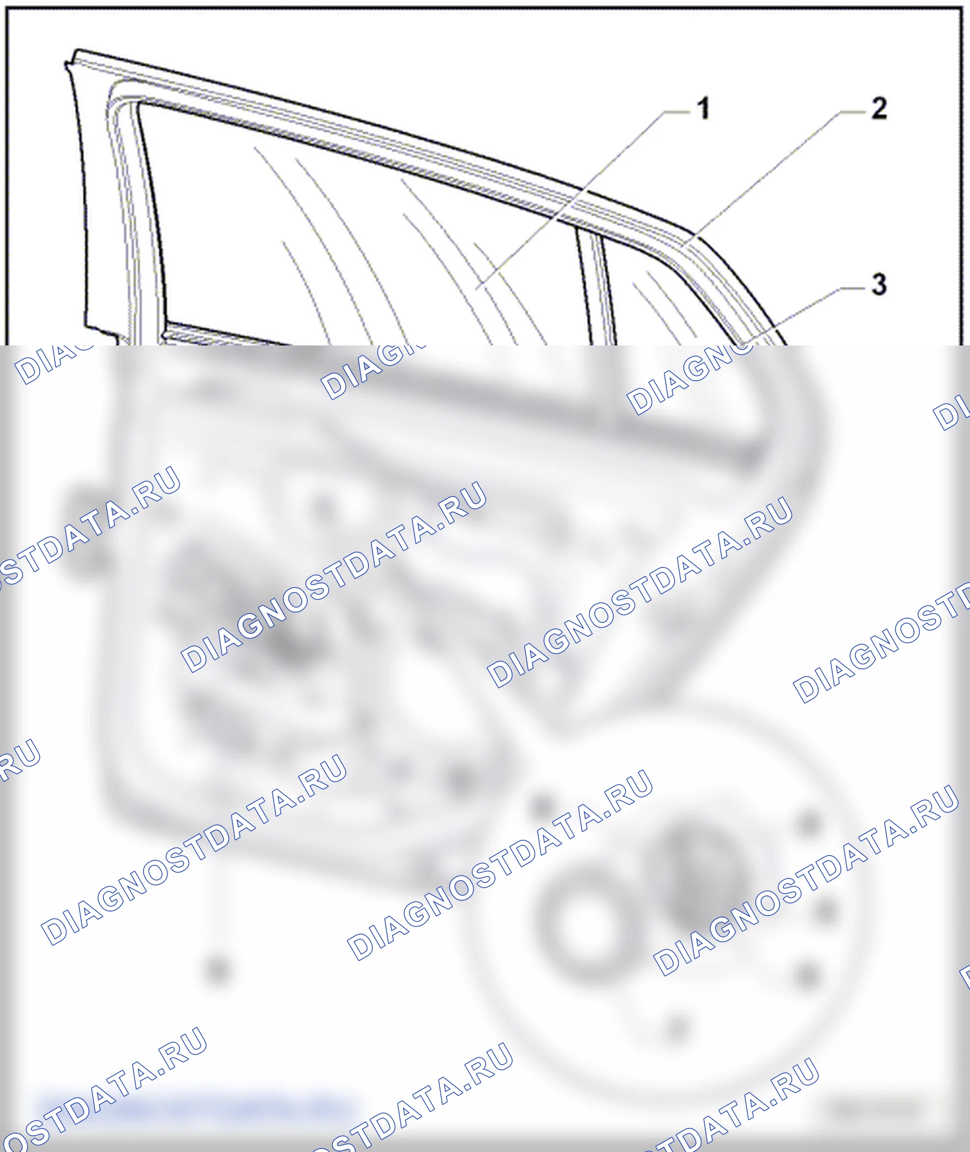 Стекла задних дверей. Volkswagen Golf Mk5