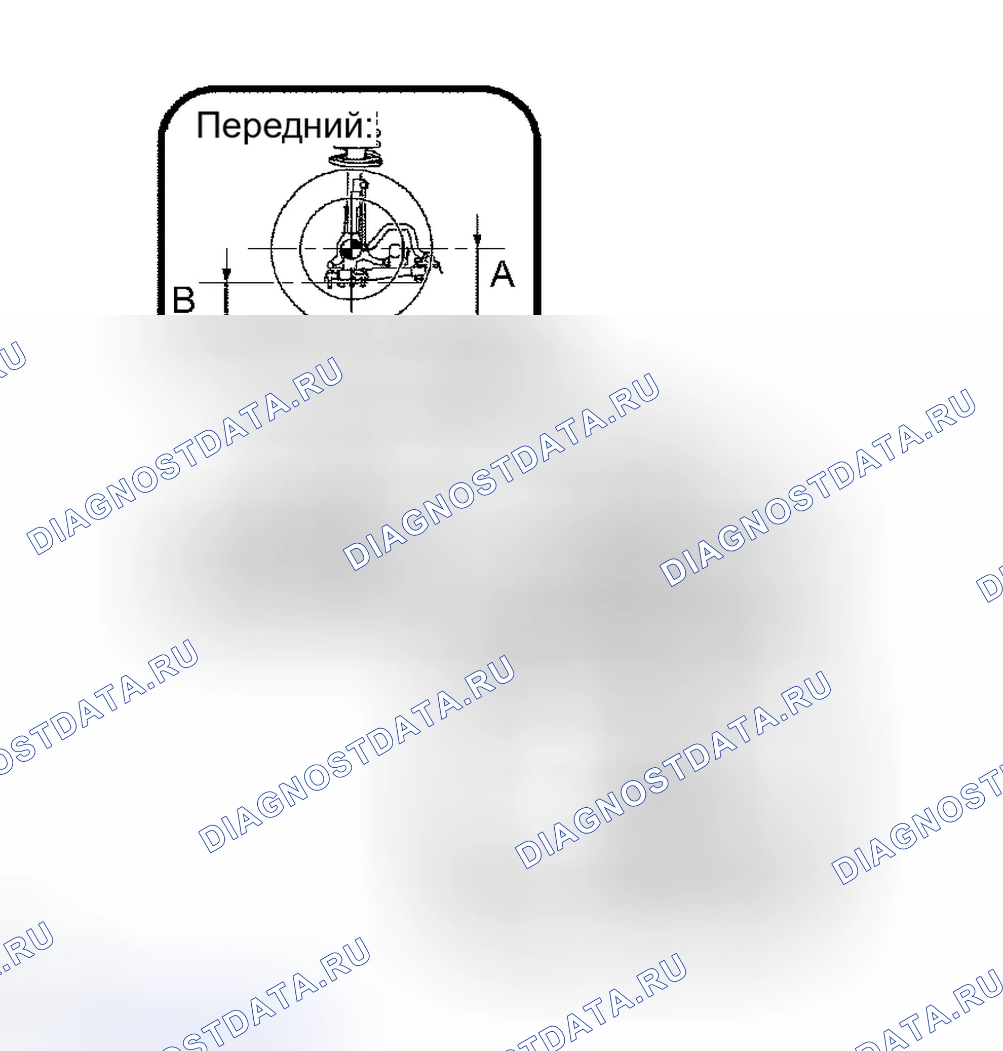 Рис. 3: РЕГУЛИРОВКА передней подвески. Toyota Avalon XX30