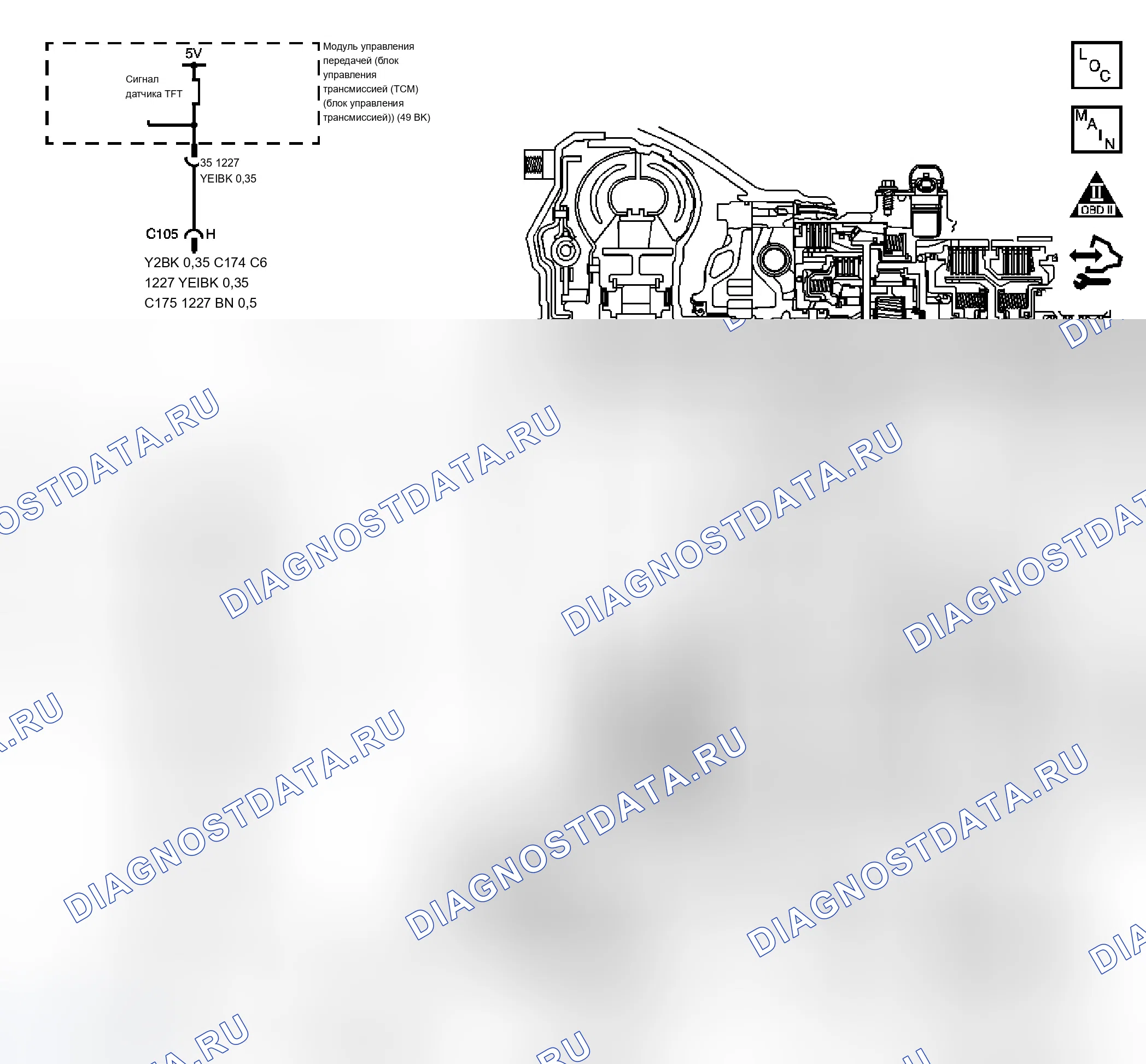 Рис. 124: P0218 расшифровка кода ошибки (6.6L). Chevrolet Chevy Express H1500 
