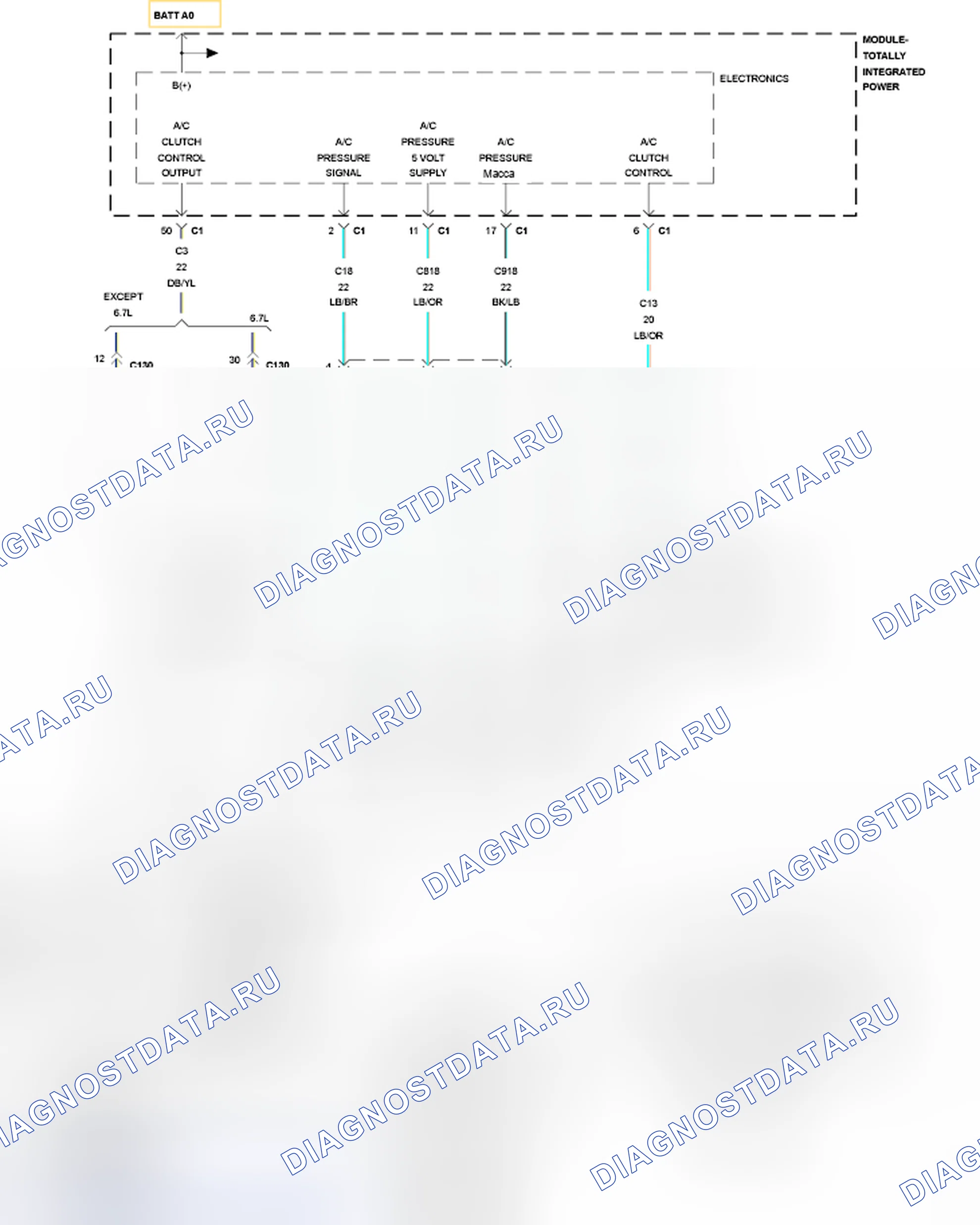Рис. 461: P1273-A / C ЦЕПЬ УПРАВЛЕНИЯ 2 ВЫС.. RAM Pickup 2500 