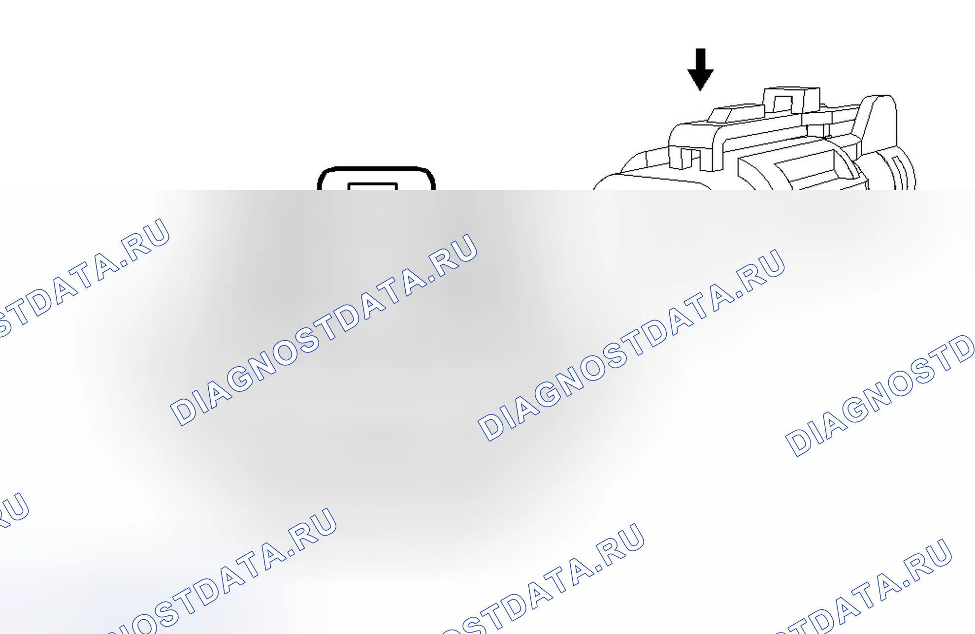 Рис. 60: Переключатель колесного индикатора раздаточной коробки 2 / 4 (4WD). Chevrolet Colorado I
