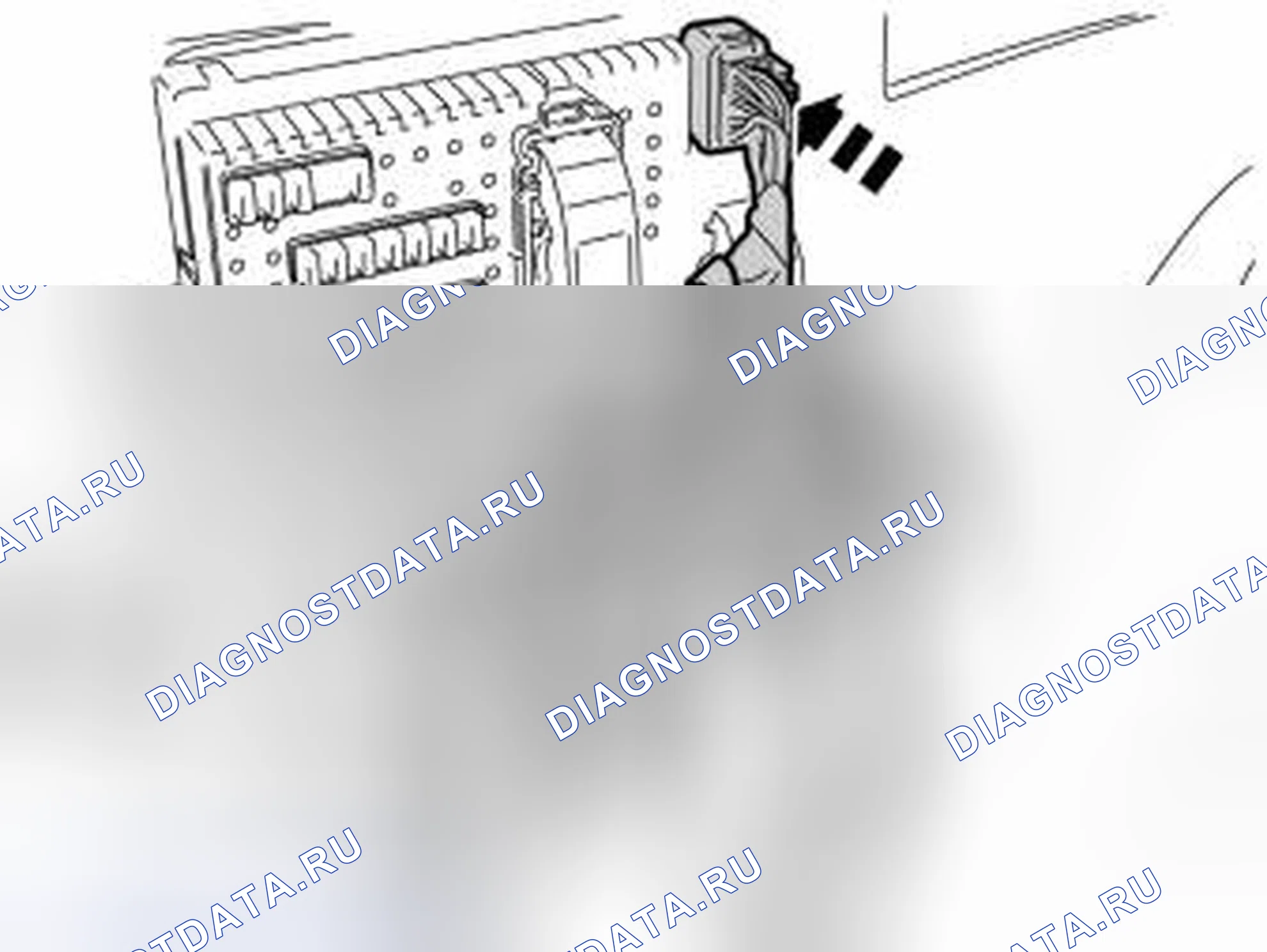 Рис. 68: Штепсельные разъемы черного цвета к водилу. Volvo XC70 I рестайлинг