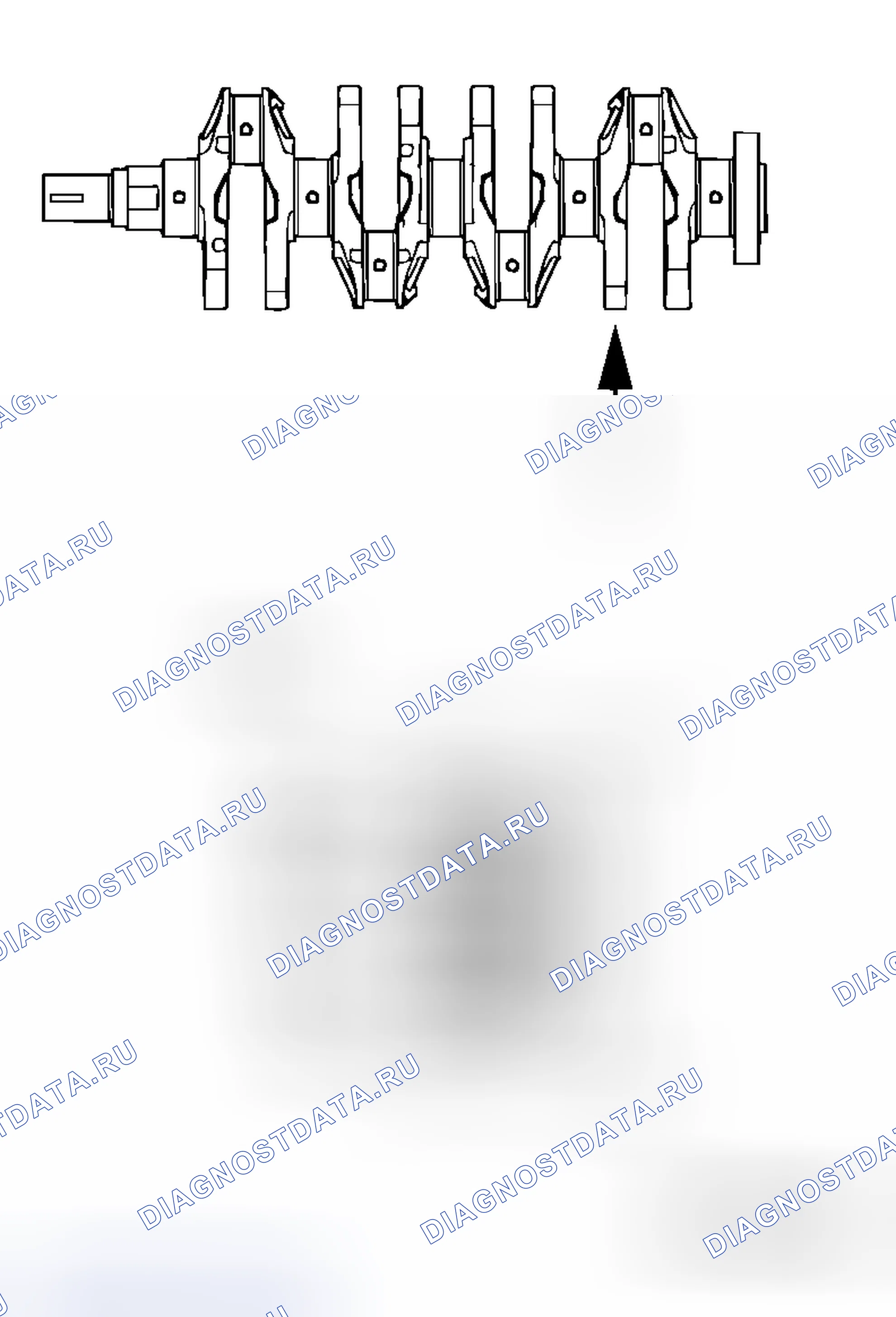 Рис. 297: >> A <<УСТАНОВКА ПОДШИПНИКА КОЛЕНЧАТОГО ВАЛА. Mitsubishi Lancer Evolution IX