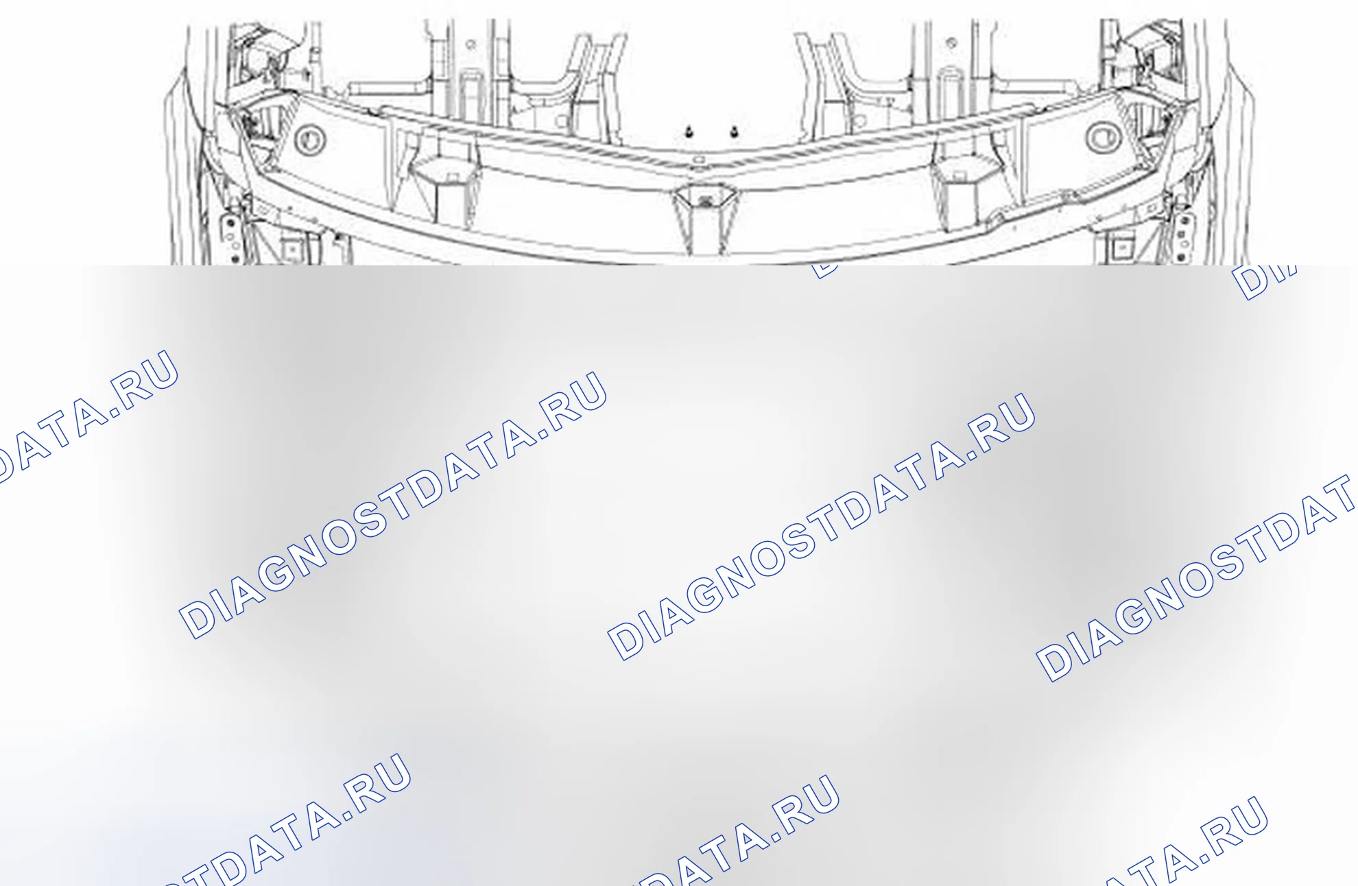 Рис. 3: Размеры под капотом. Ford Focus II рестайлинг