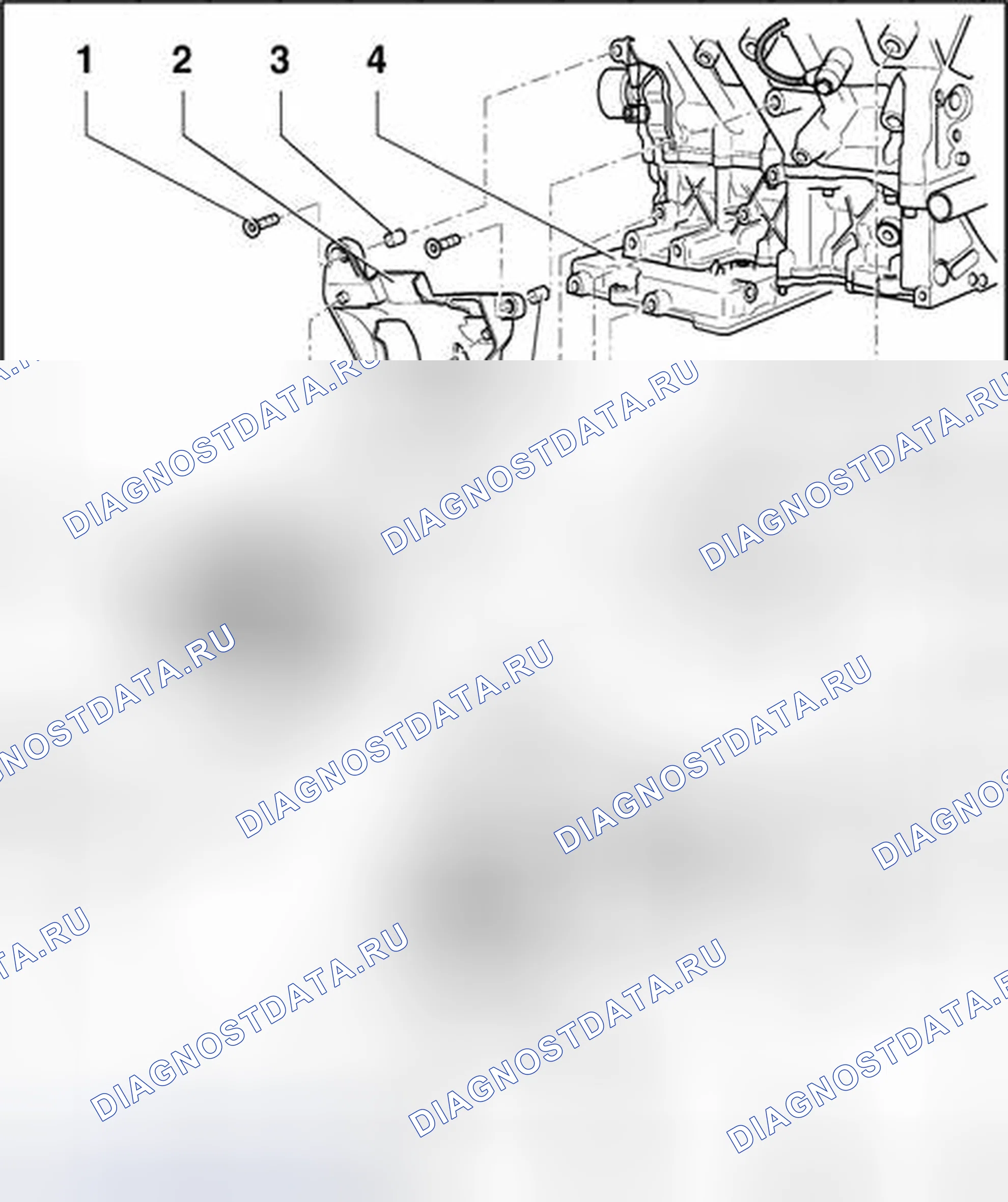 Рис. 16: 8-цилиндровый двигатель, в сборе. Volkswagen Passat B5 рестайлинг