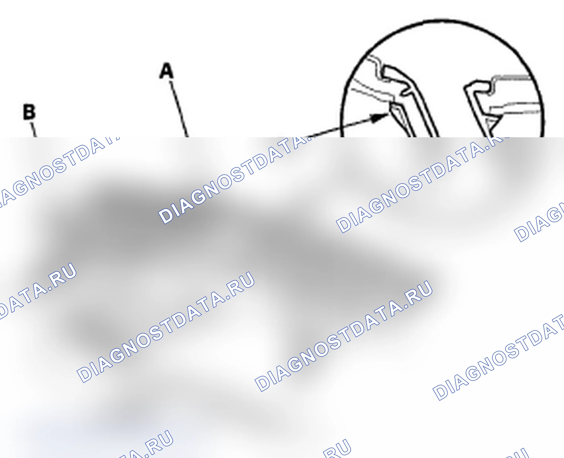 Рис. 28: Демонтаж/монтаж передней вентиляционной обвязки обогрев стекла. Acura MDX II