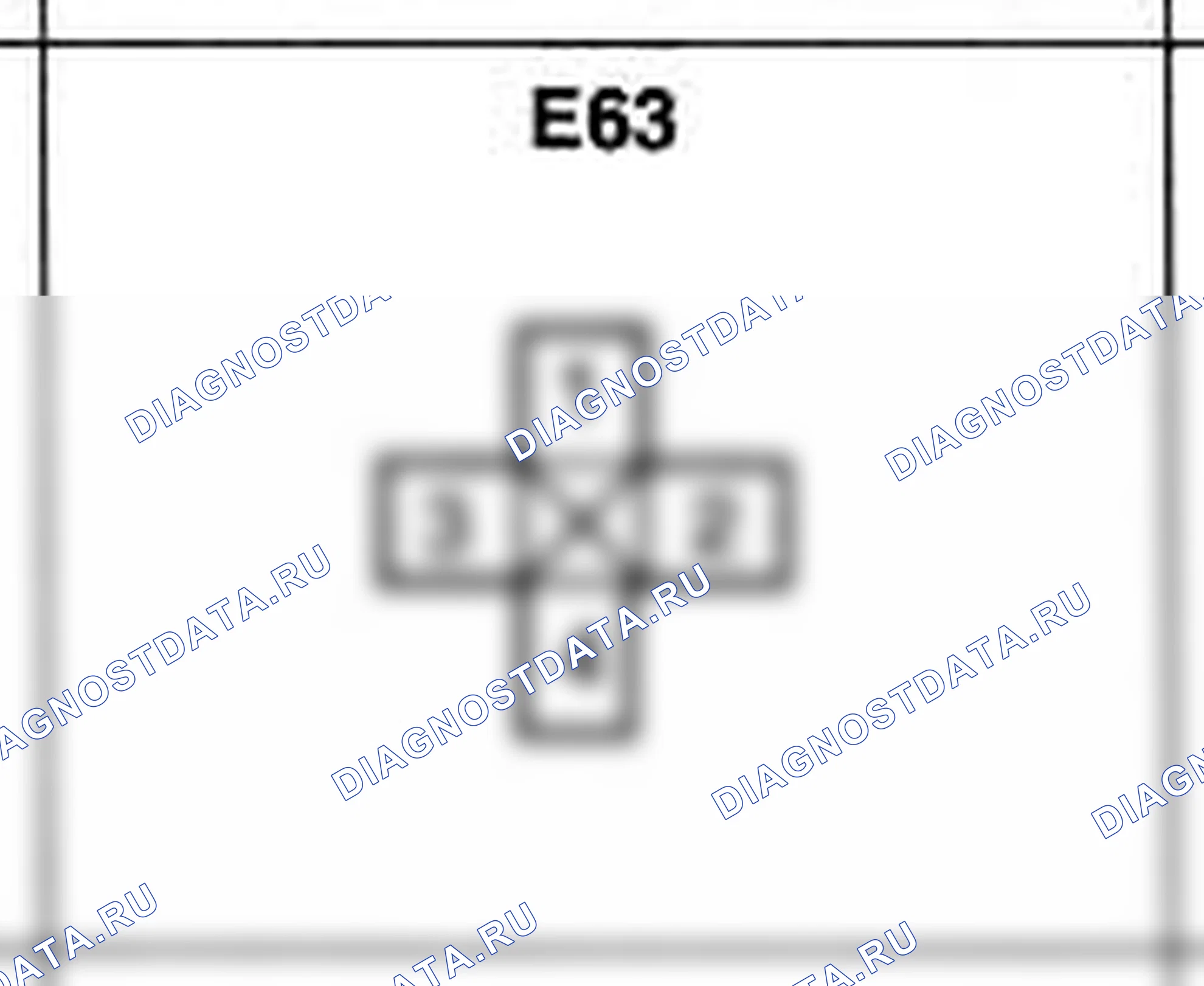 Распиновка разъёма E63 — жгута двигателя. Hyundai H-1 A1