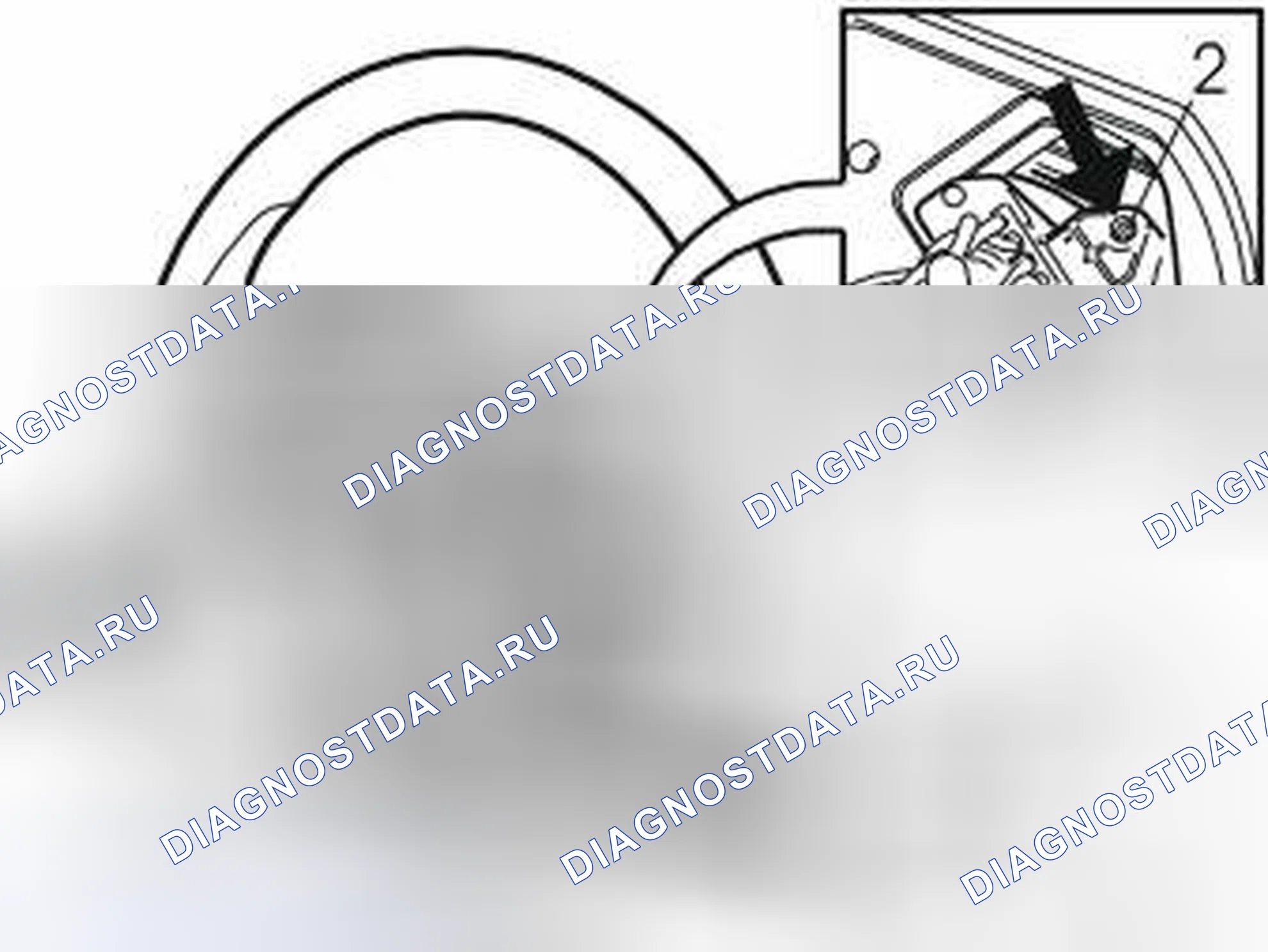 Рис. 159: Вытягивание проводки. Volvo V70 II рестайлинг