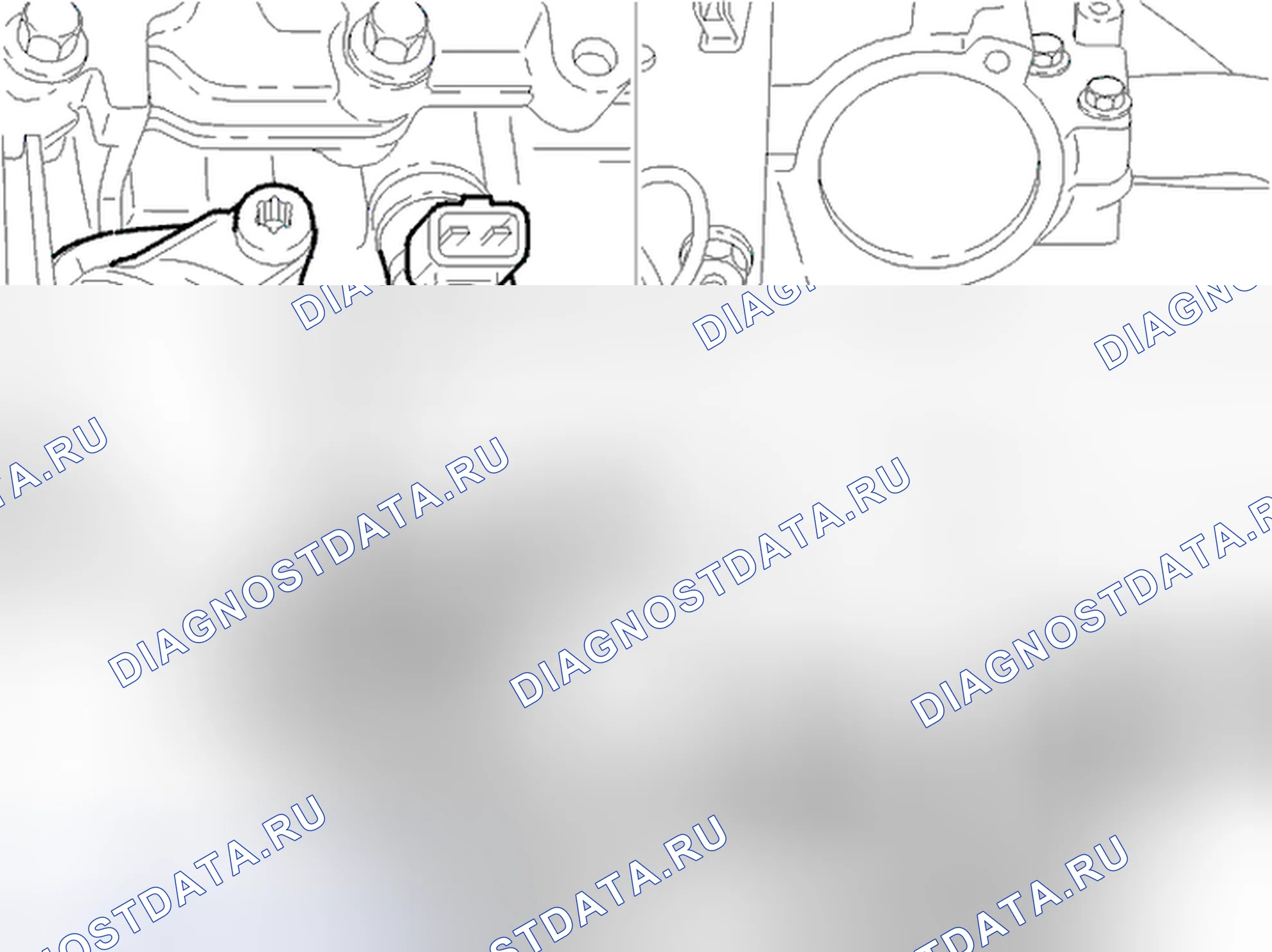 Рис. 58: Демонтаж шлангов охлаждающей жидкости. Volvo S40 I рестайлинг