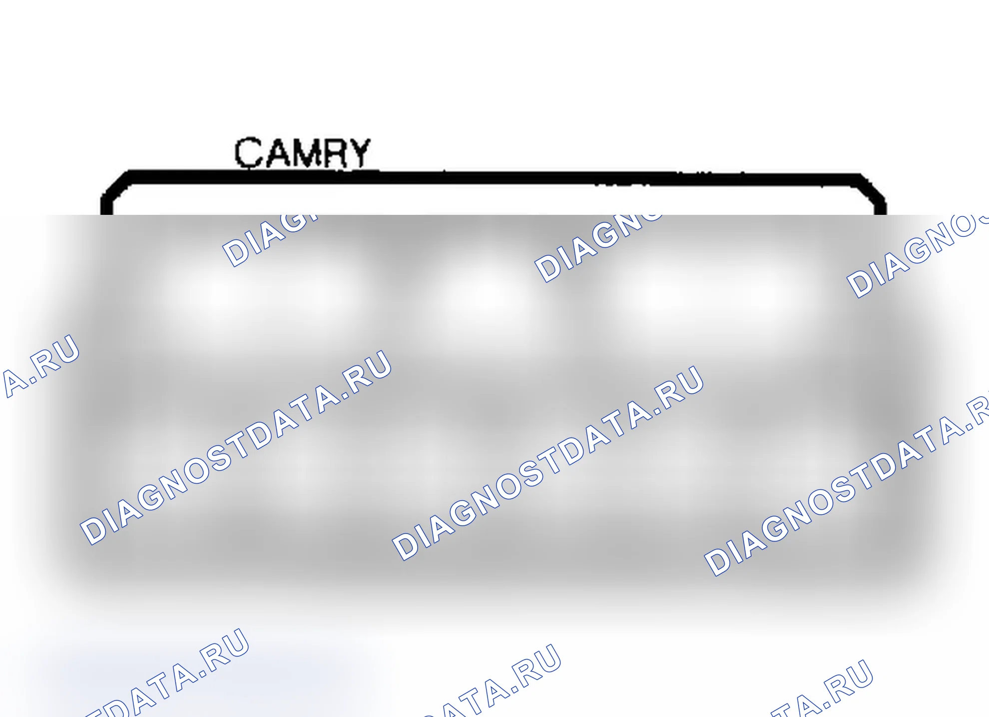 Рис. 7: Расположение клемм переключателя воздуходувки нагревателя. Toyota Camry V10