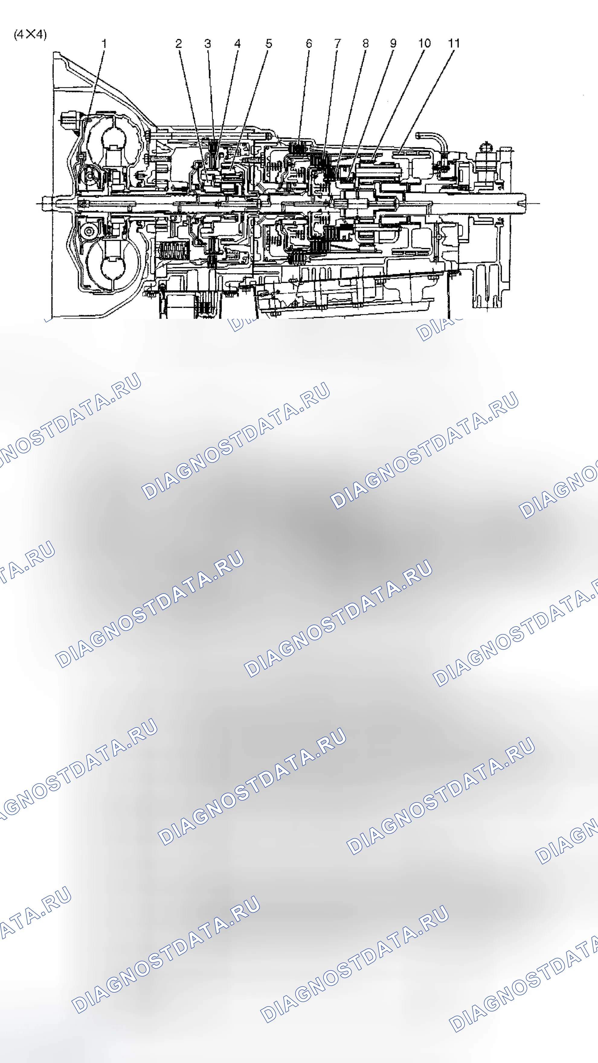 Рис. 105: КОНСТРУКЦИЯ. Isuzu Axiom I