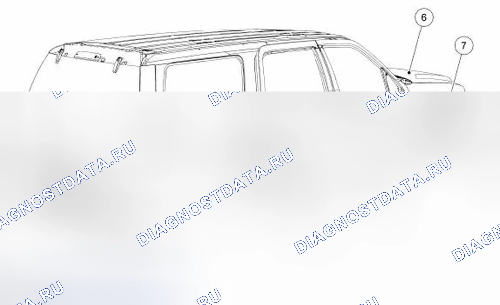 Рис. 107: Наружные пластиковые компоненты - окрашенные. Ford Expedition III