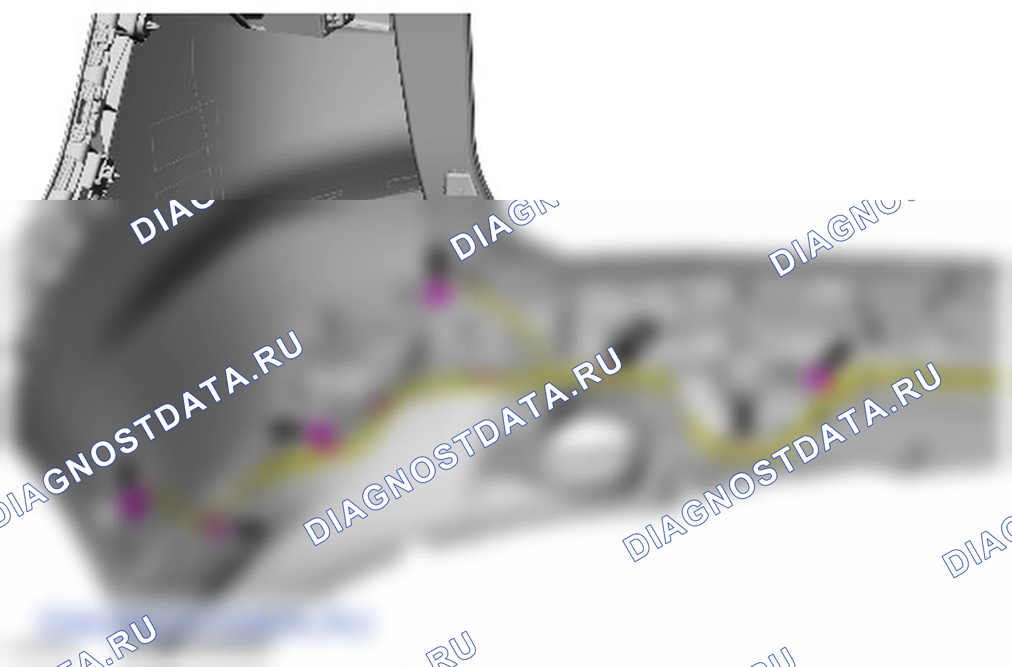 Как снять и установить жгут электропроводки заднего бампера. Ford Galaxy III