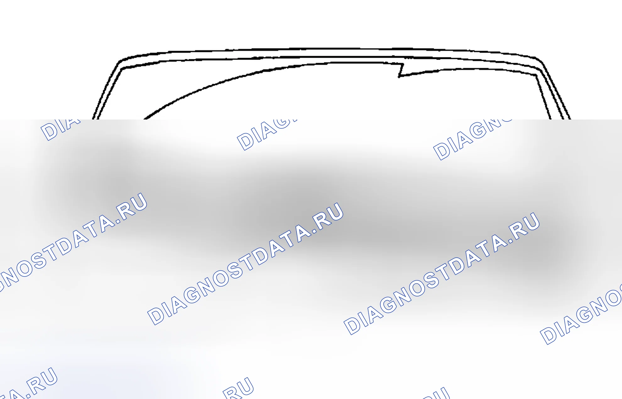 Рис. 6: Регулировка щетки стеклоочистителя и поворотного рычага. Mazda Tribute I