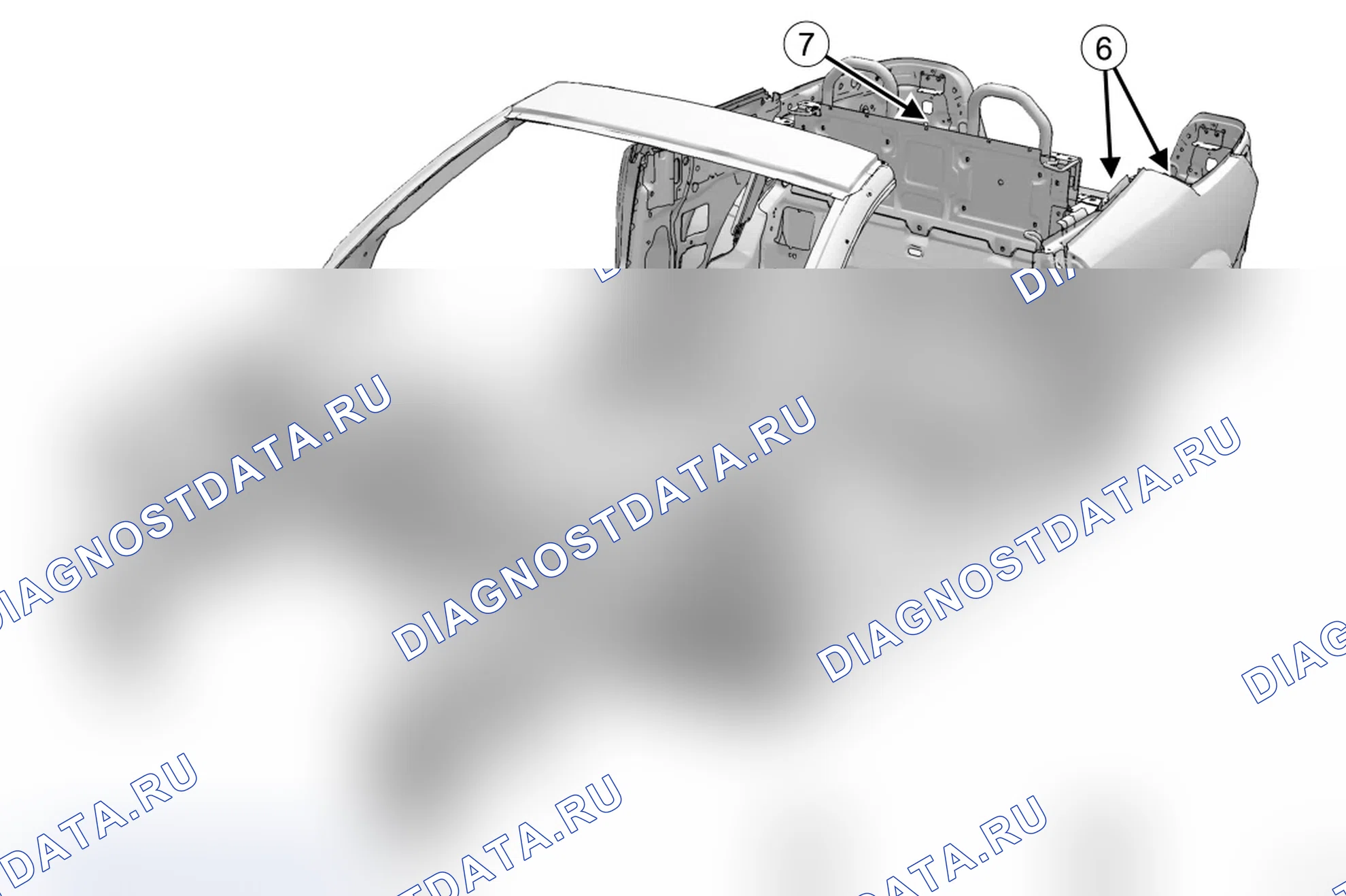 "масса" кузова: перечень и расположение элементов — вариант 2. Renault Scenic II