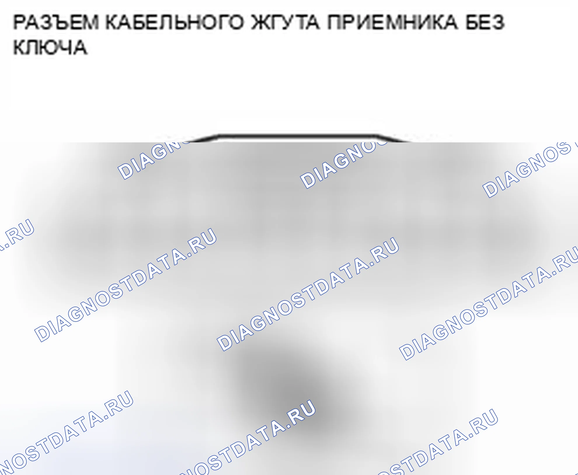 Рис. 48: Идентификация клемм разъема кабельного жгута приемника без ключа. Audi Q8 I