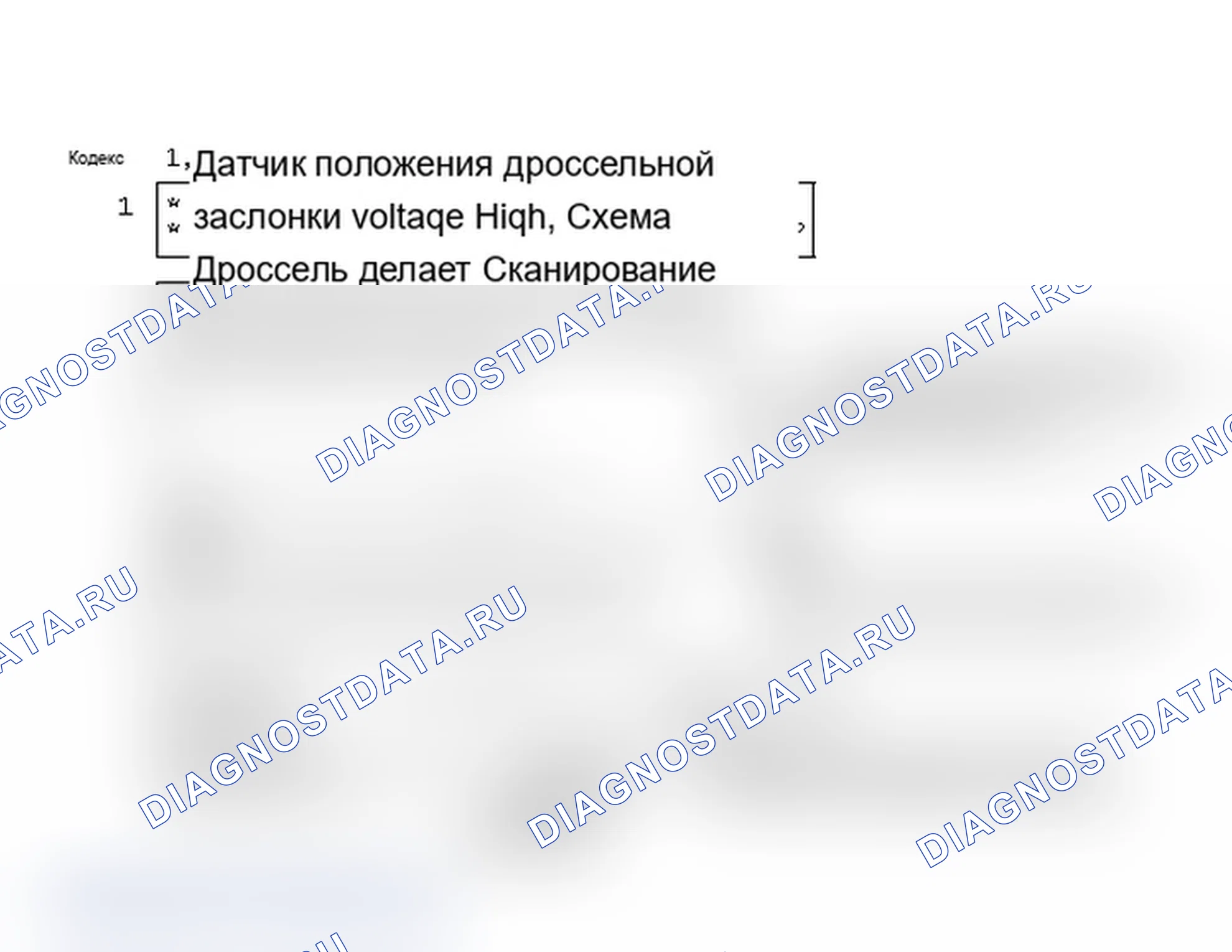 Рис. 187: Код 21, высокое напряжение датчик положения дроссельной заслонки, схема. Pontiac Firebird III