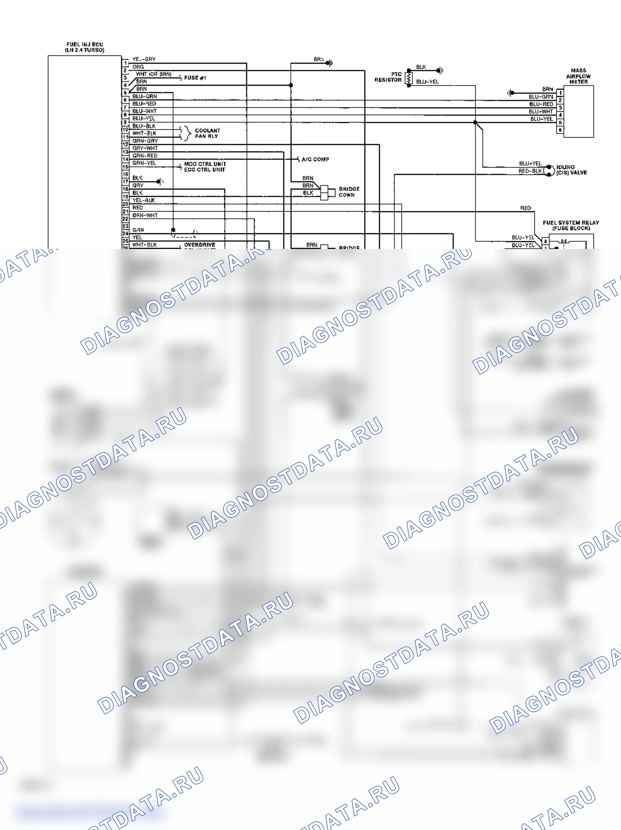 Wiring Diagram (940 2.3L Turbo). Volvo 940 I