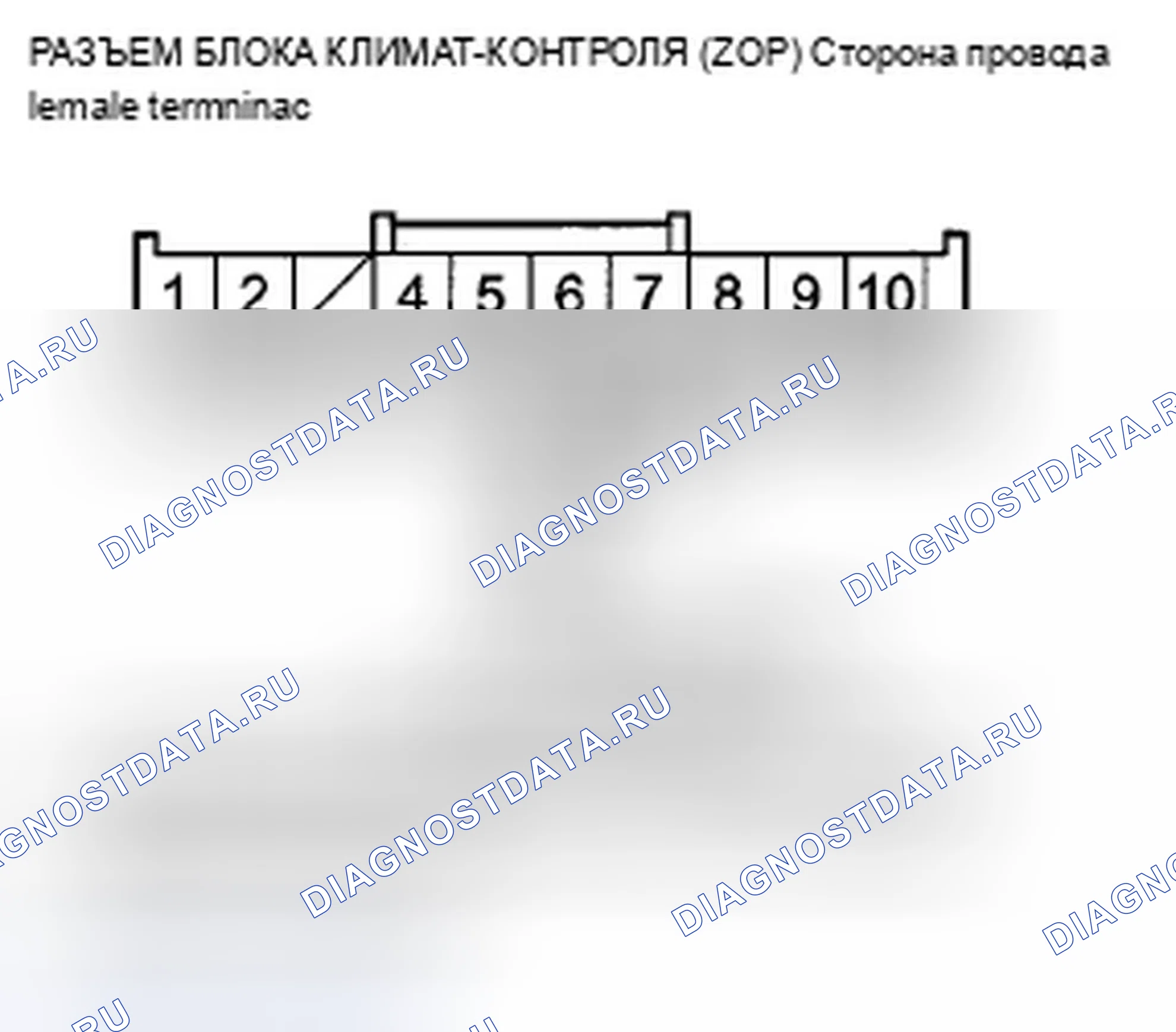 Рис. 170: Индикатор расшифровка кода ошибки B1225 или расшифровка кода ошибки A и AUTO: разомкнут в цепи датчика температуры в автомобиле. Acura ZDX I