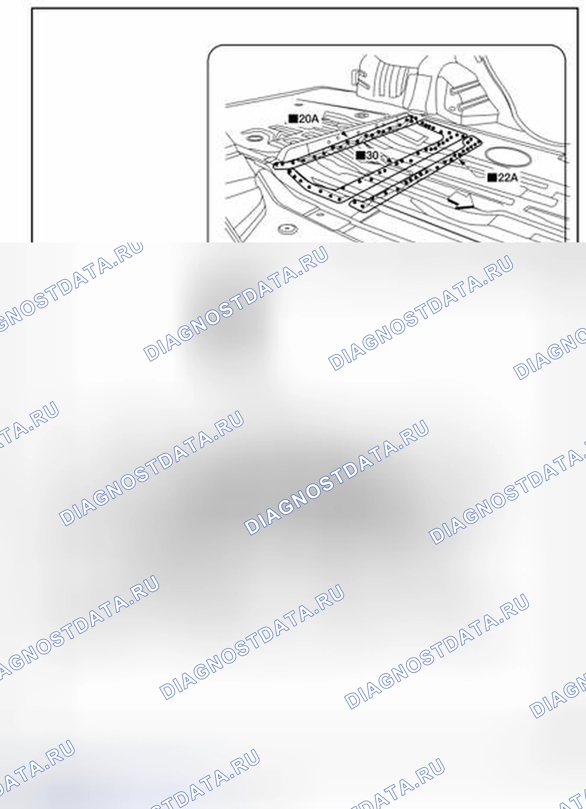 Рис. 184: Задний пол. Nissan Pathfinder IV рестайлинг