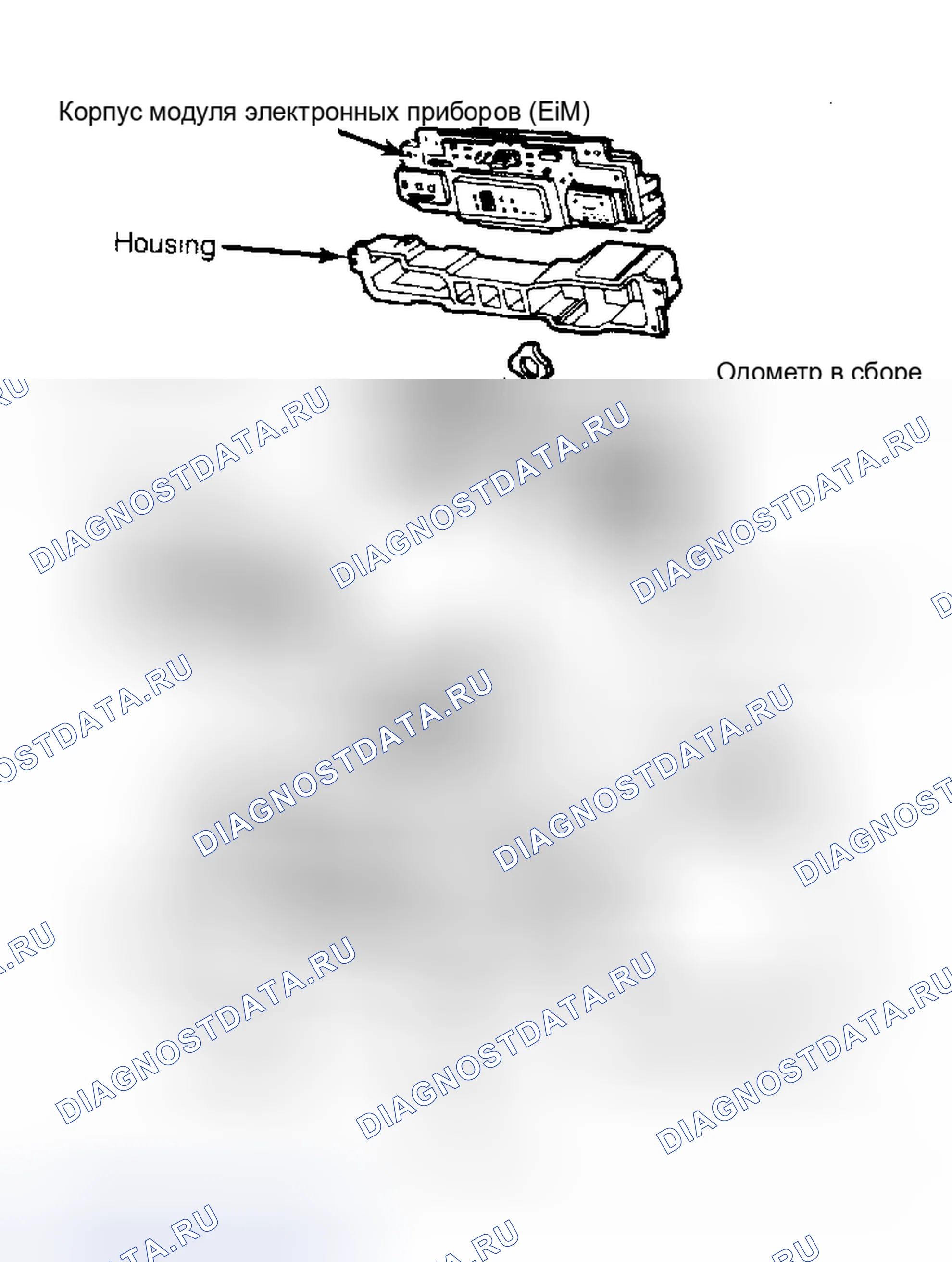Рис. 7: Электронная приборная панель (Continental и Mark VII). Ford Thunderbird IX