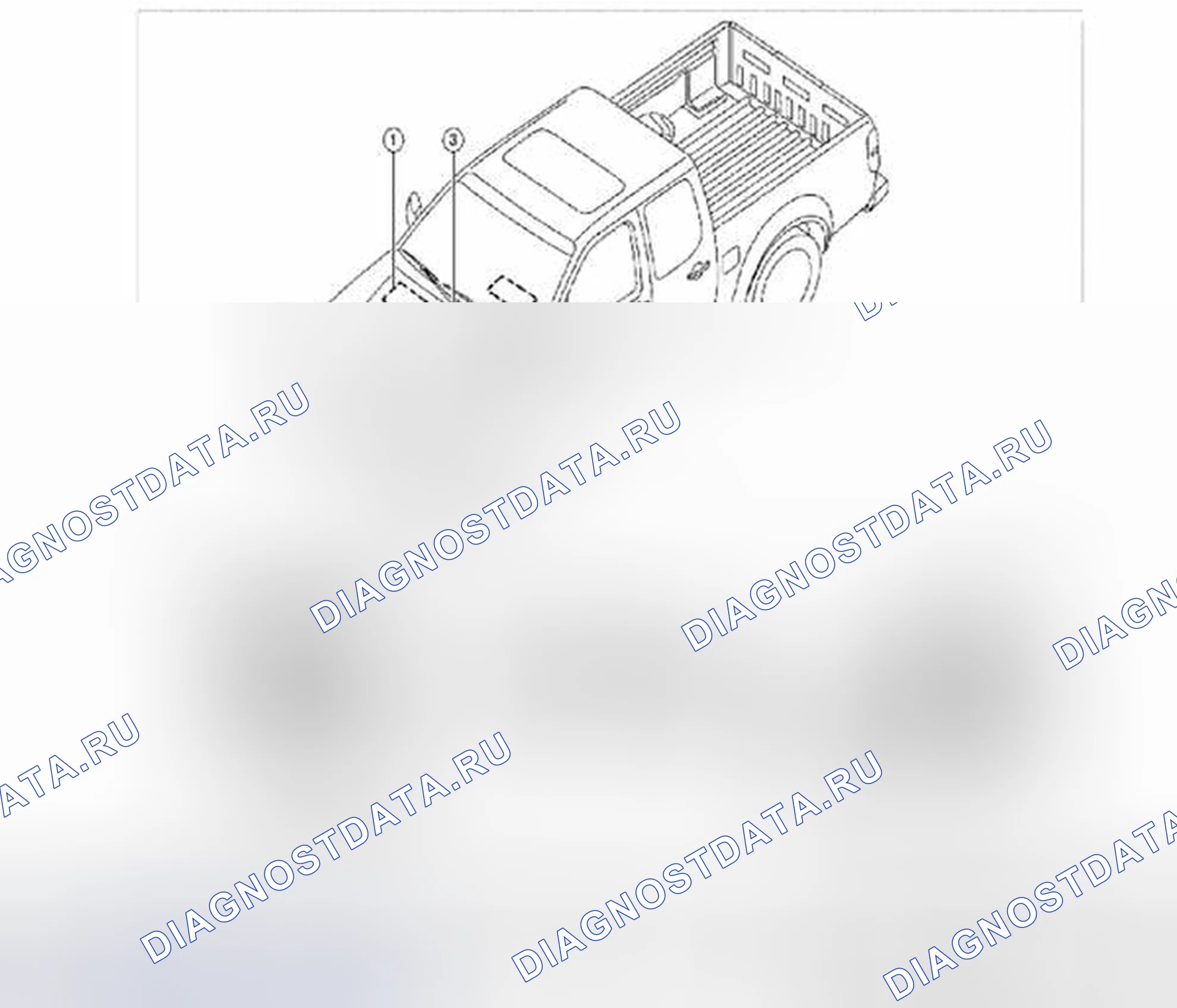 Рис. 482: Система управления энергопотреблением: расположение компонентов. Suzuki Equator I