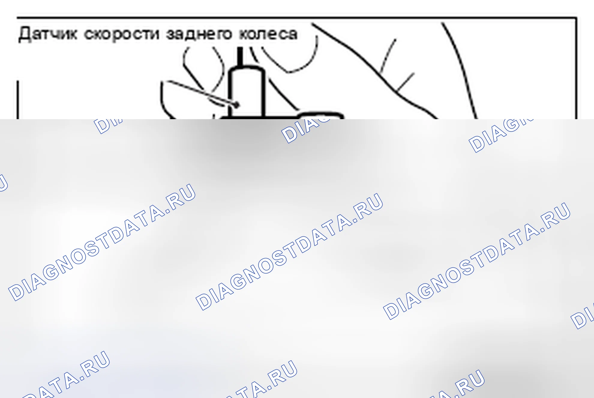 Рис. 165: >> A <<ДАТЧИК СКОРОСТИ ЗАДНЕГО КОЛЕСА, УПЛОТНИТЕЛЬНОЕ КОЛЬЦО И БОЛТ (СОЕДИНЕНИЕ ДАТЧИКА СКОРОСТИ ЗАДНЕГО КОЛЕСА С ЗАДНИМ Ш. Mitsubishi Lancer Ralliart X рестайлинг