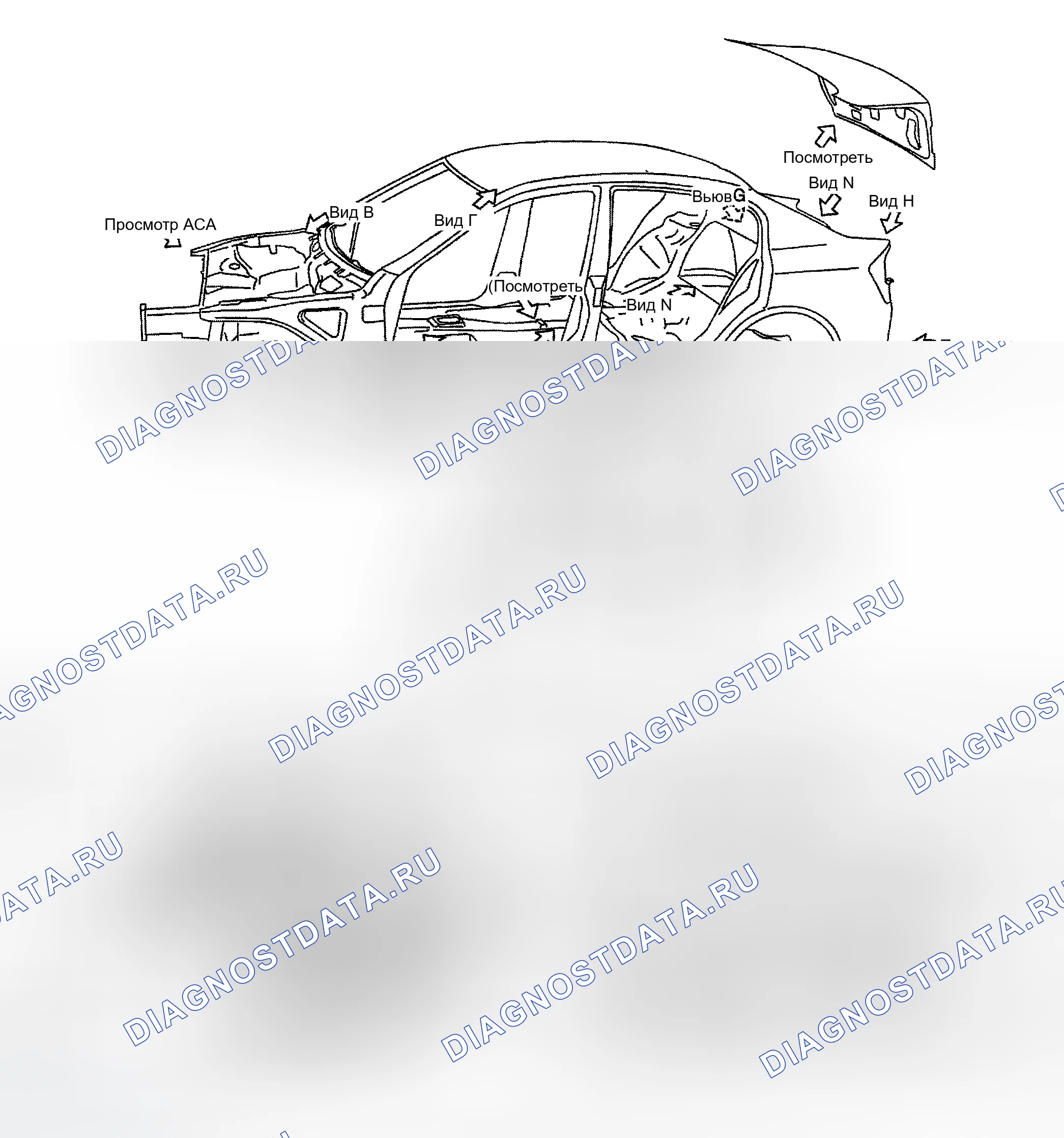 Рис. 17: Описание наружных кузовных панелей. Infiniti G35 III