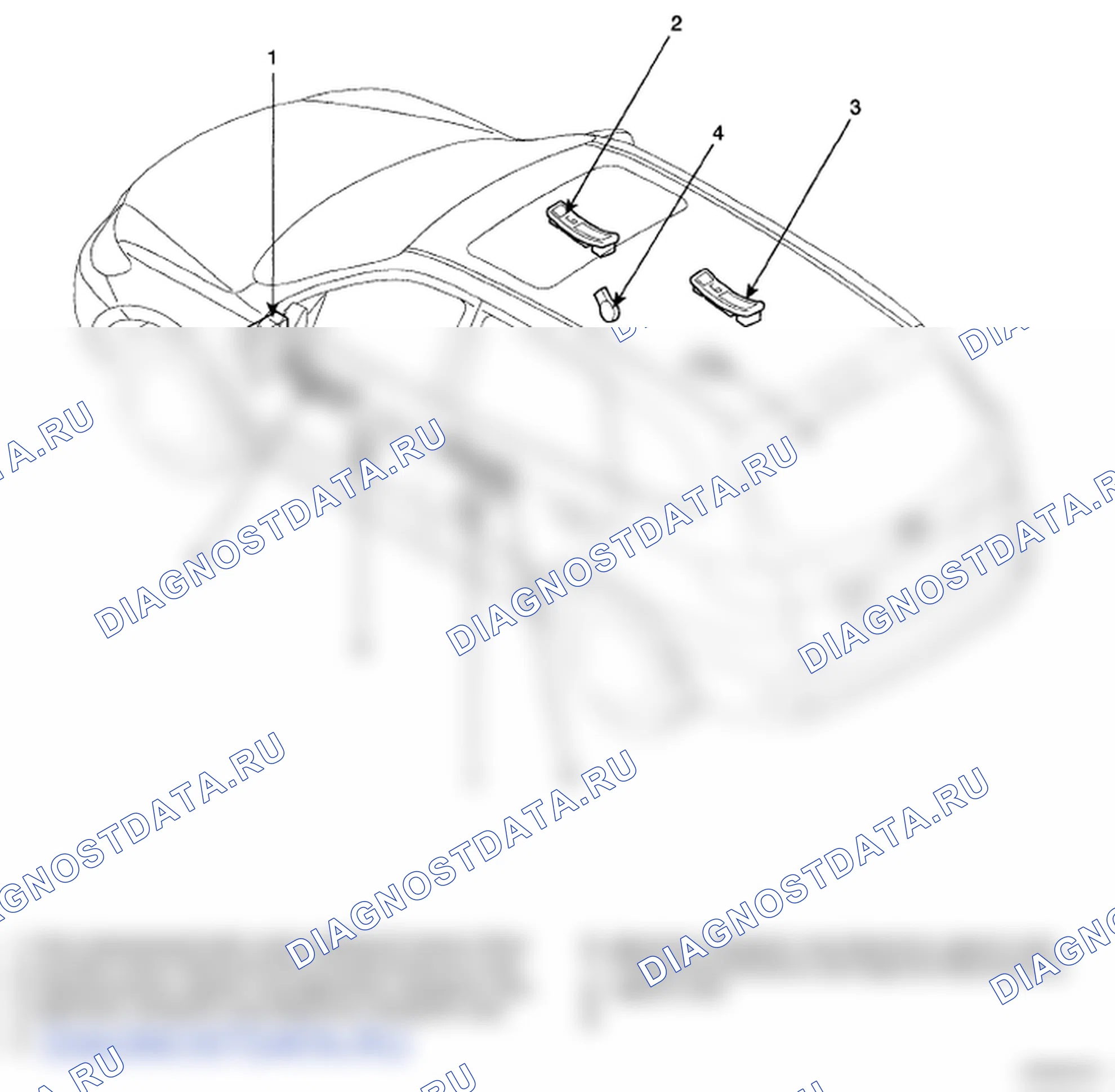 Рис. 1: РАСПОЛОЖЕНИЕ КОМПОНЕНТОВ. Hyundai Santa Fe II