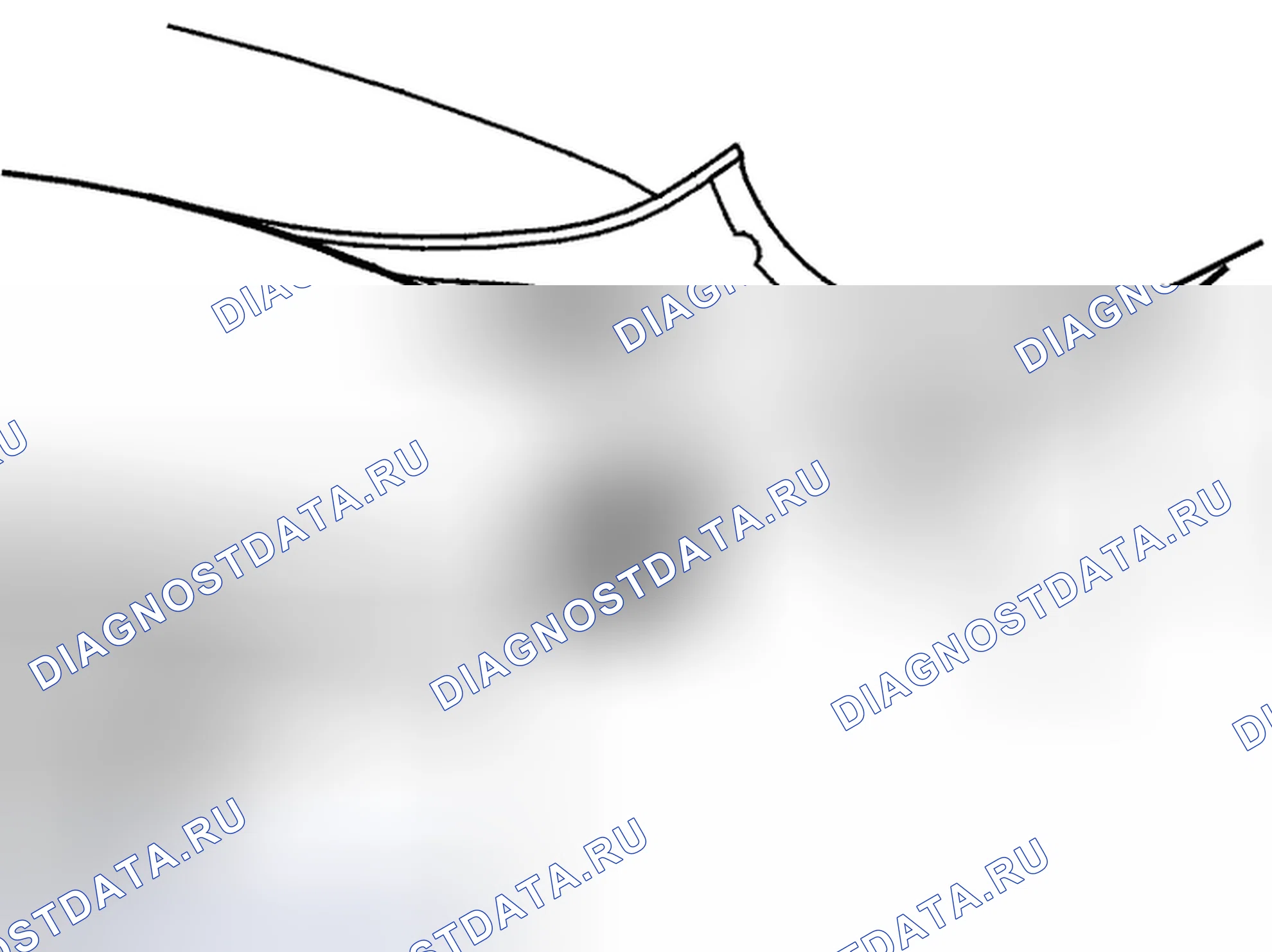Рис. 316: Удаление текстильной облицовки, передняя секция. Volvo C70 I