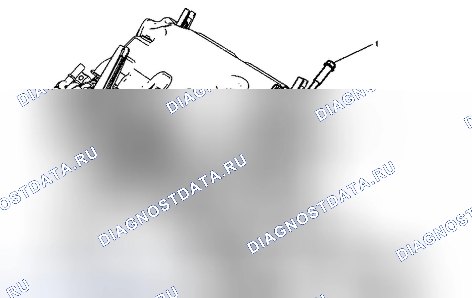 Рис. 14: Замена электромагнитного клапана продувки канистры с испарительными выбросами. Chevrolet Spark M300