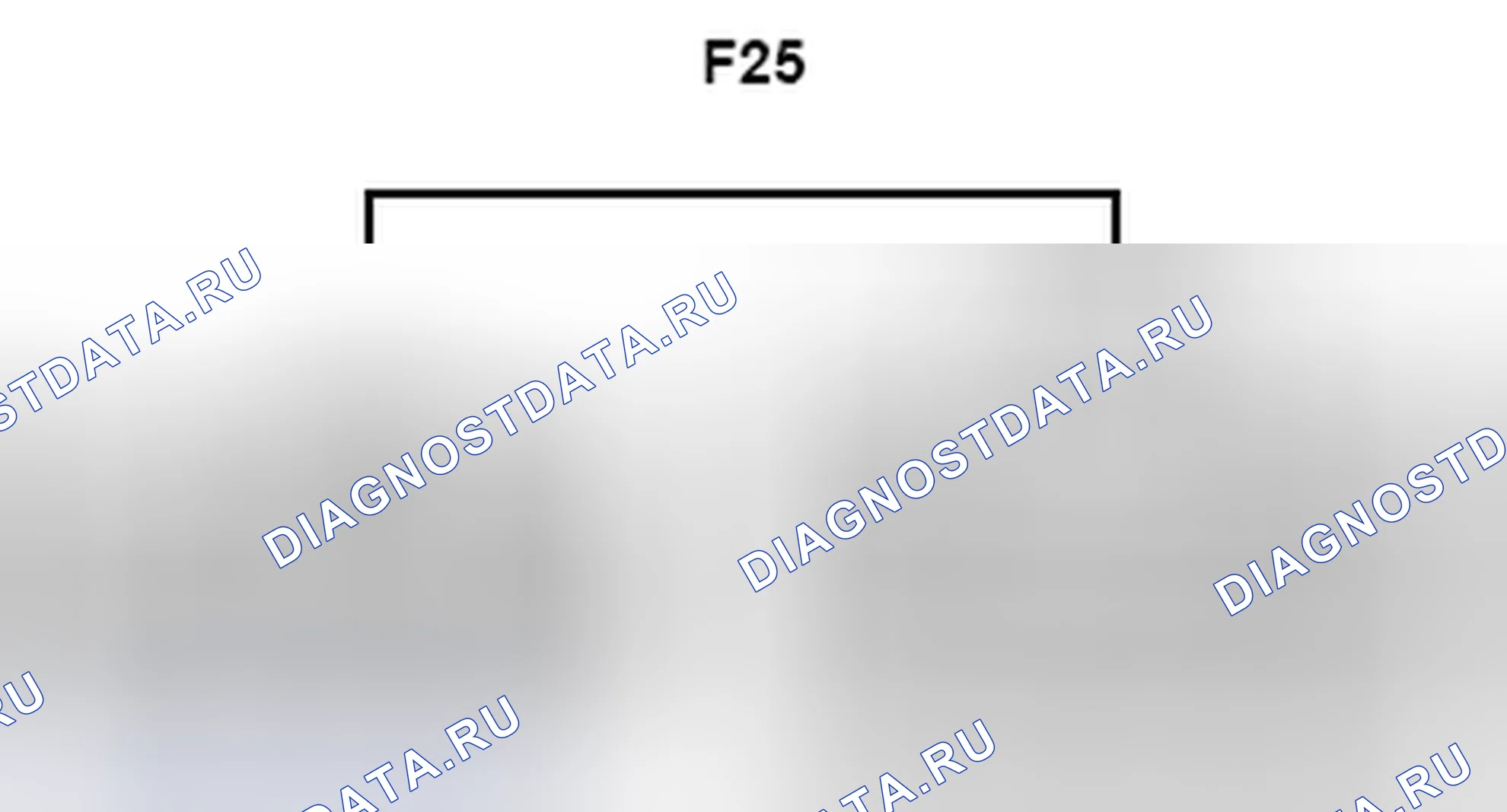 Рис. 1362: Вид с торца соединительного разъема (F25). Toyota Camry XV40 рестайлинг