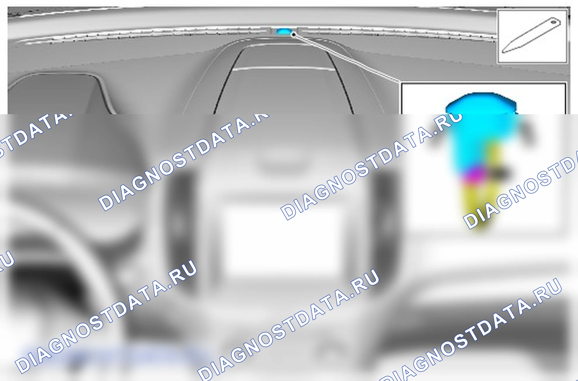 Как снять и установить датчик интенсивности солнечного излучения. Ford Galaxy III