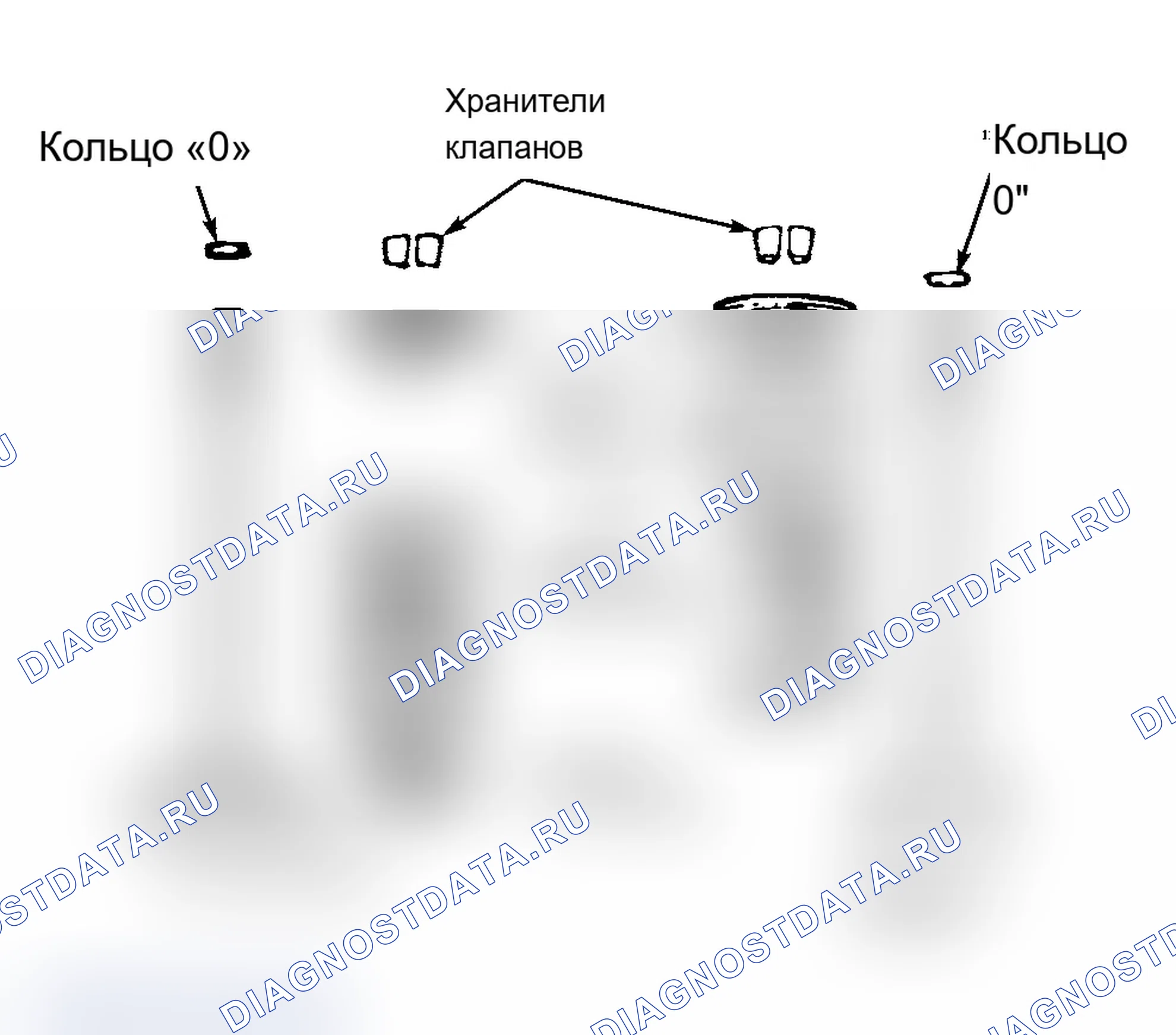 Рис. 5: Масляные уплотнения штока клапана. Chevrolet Lumina APV I