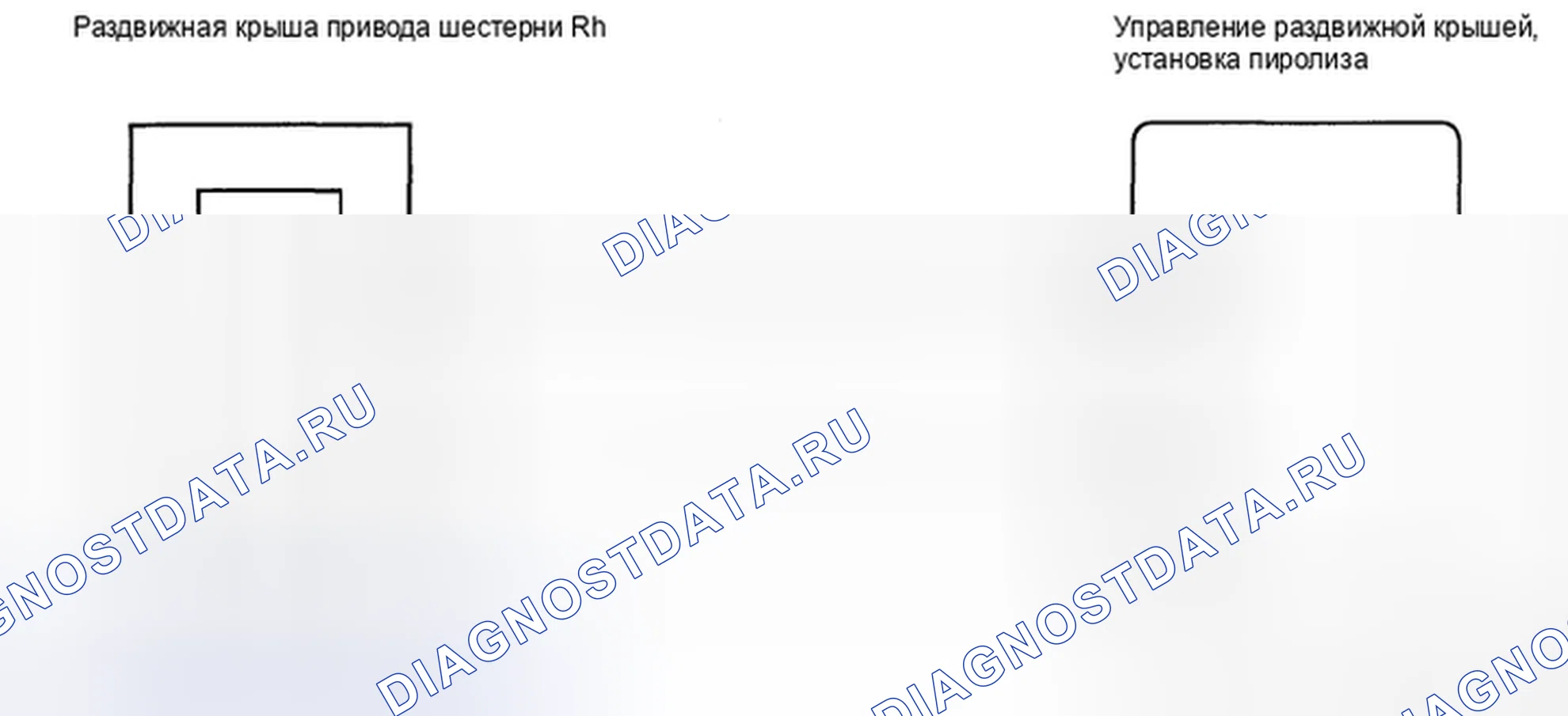 Рис. 122: Аномальный импульс двигателя привода крыши Rh - электросхема. Honda CR-V VI