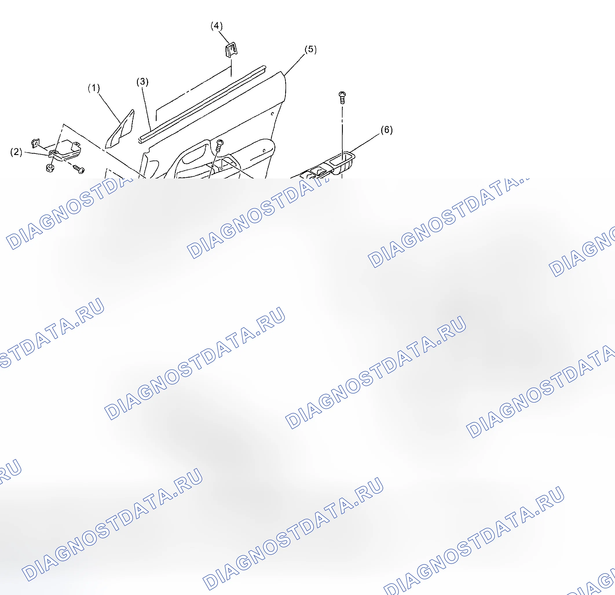 Рис. 11: ОТДЕЛКА ДВЕРЕЙ. Subaru Impreza WRX GD/GG рестайлинг