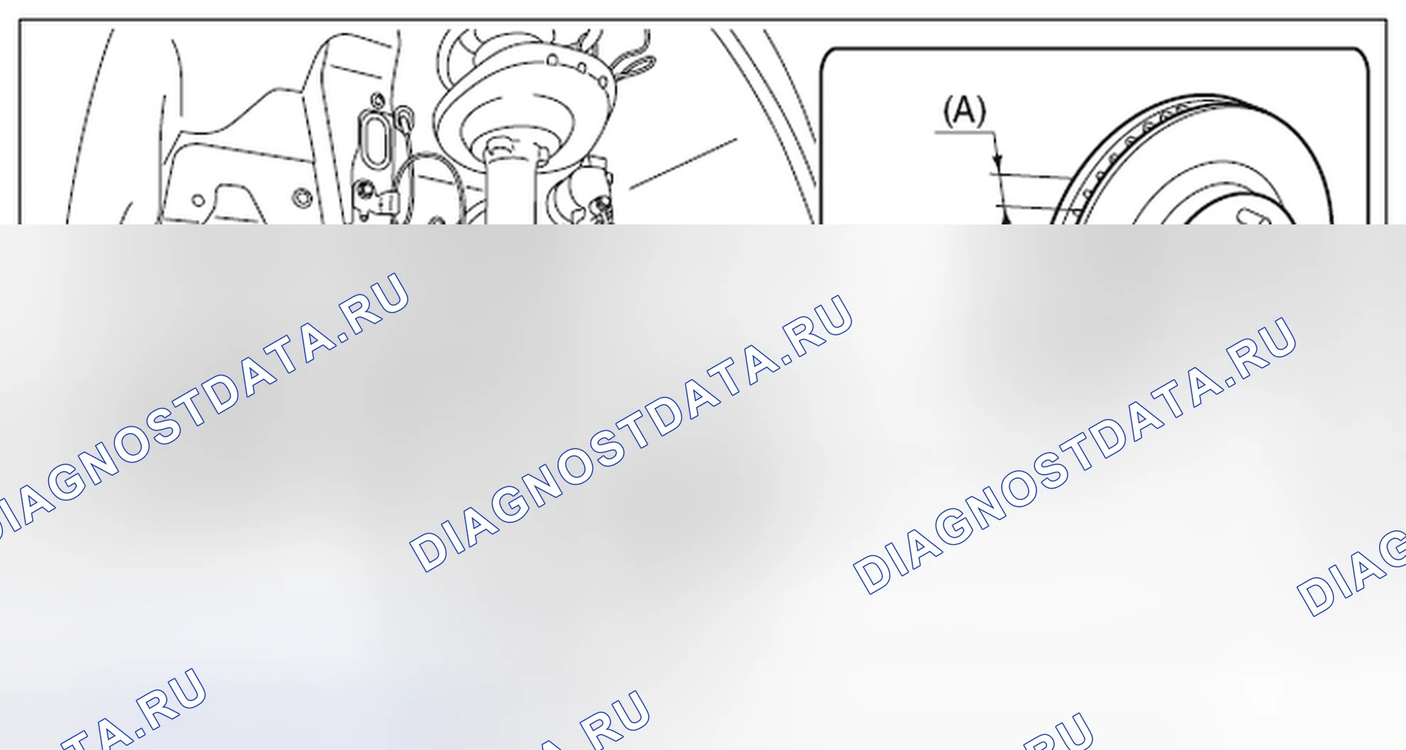Рис. 71: ПРОВЕРКА ТОЛЩИНЫ ДИСКА РОТОРА. Subaru Forester SJ