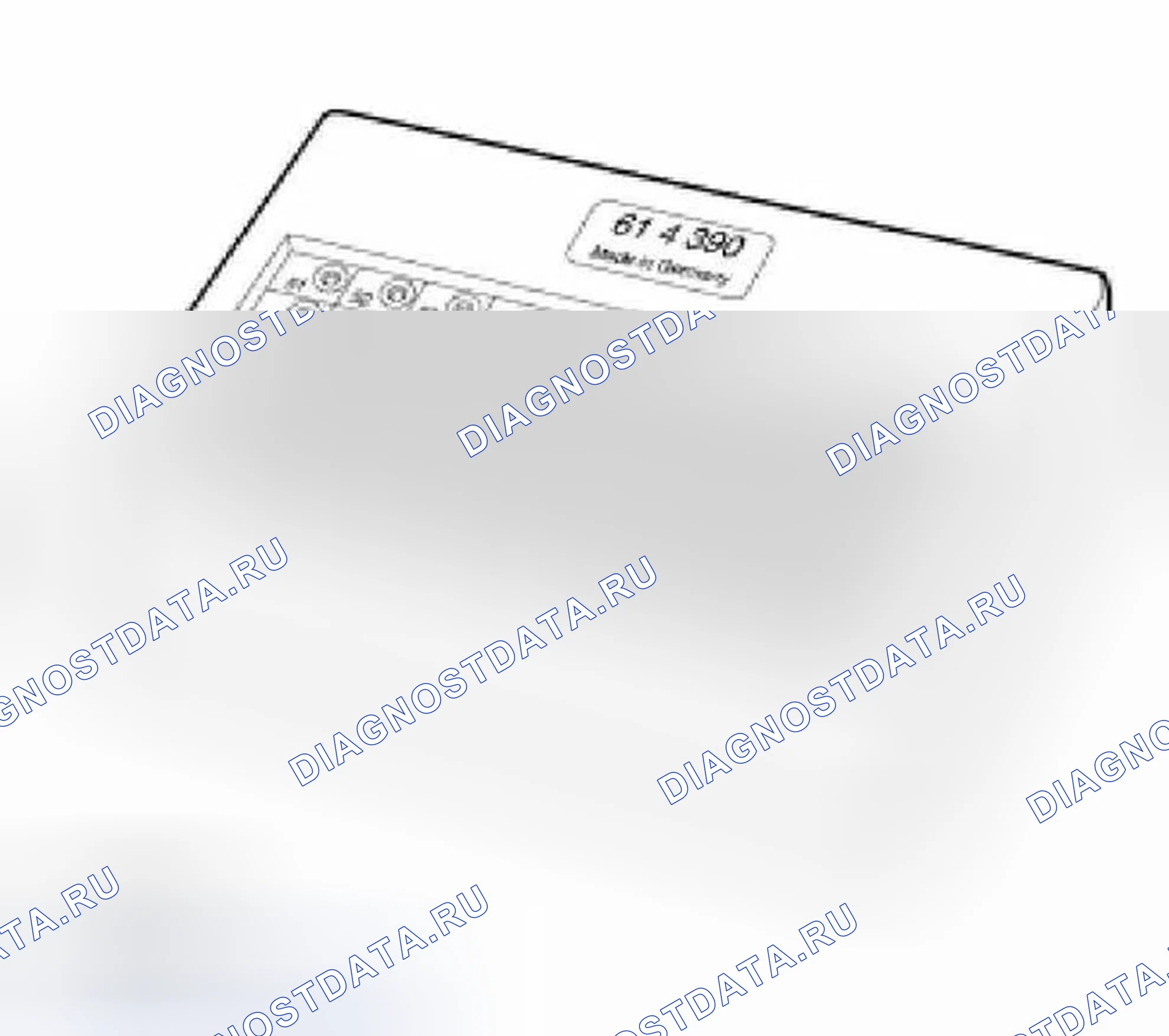 Рис. 197: 61 4 390 Измерительная коробка, 60-контактный. BMW Z4 E85/E86