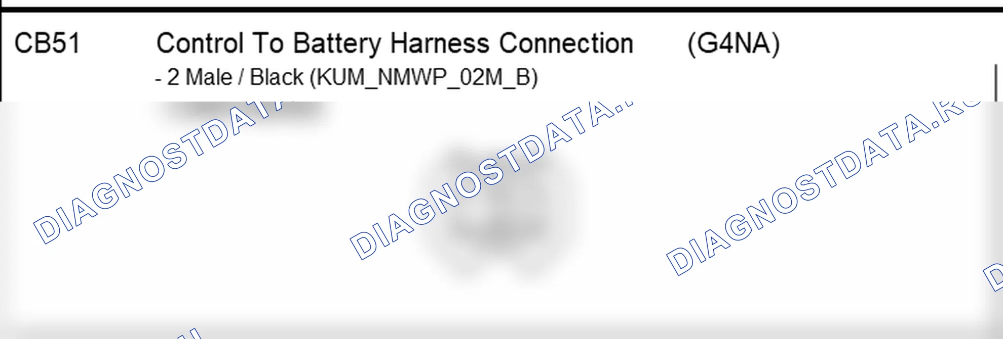 Распиновка разъёма CB51 — harness connection. Hyundai ix35 EL