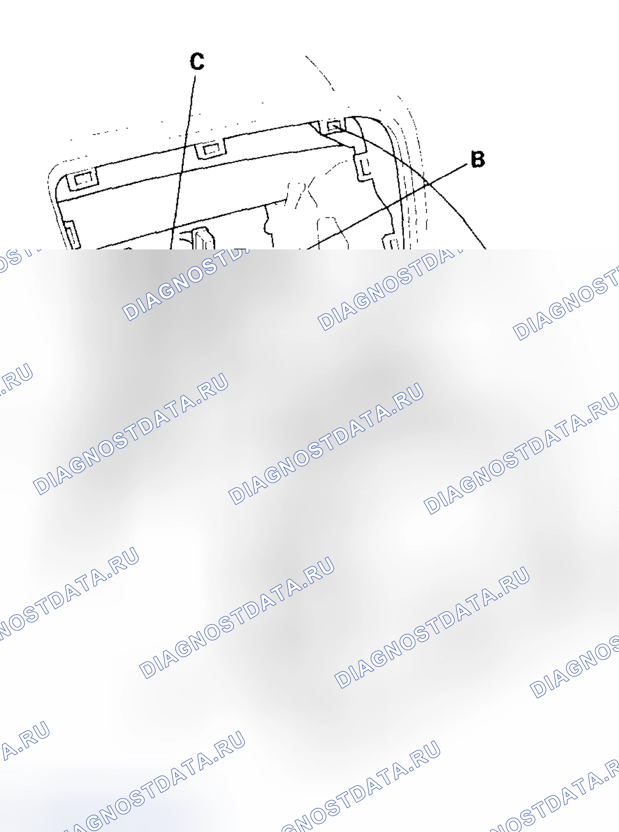Рис. 30: Демонтаж / монтаж аудиоблока. Honda Civic VII рестайлинг