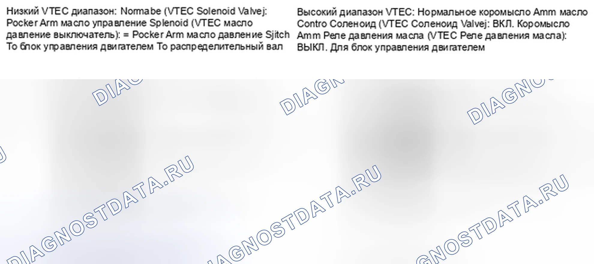 Рис. 470: Принципиальная схема реле давления масла в коромысле (VTEC). Honda Insight I