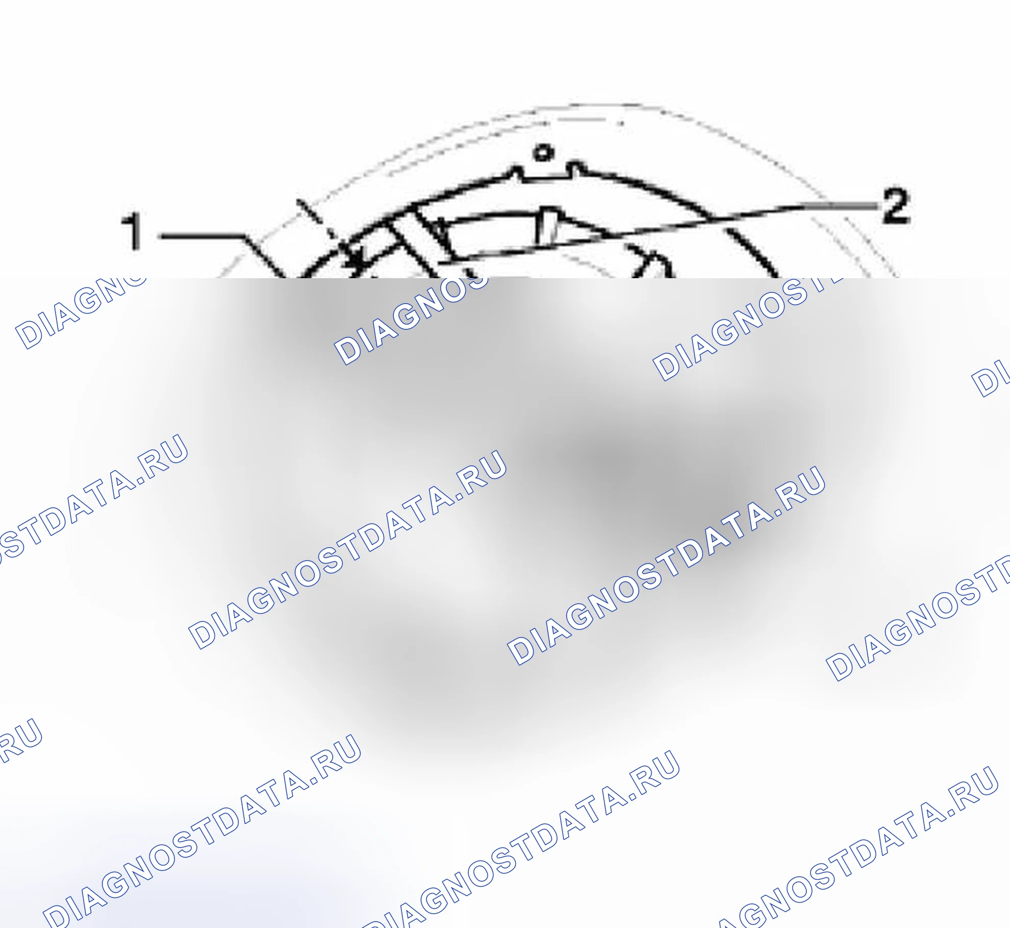 Рис. 23: Монтажное положение фланца модуля топливного насоса (Fp). Volkswagen Jetta III